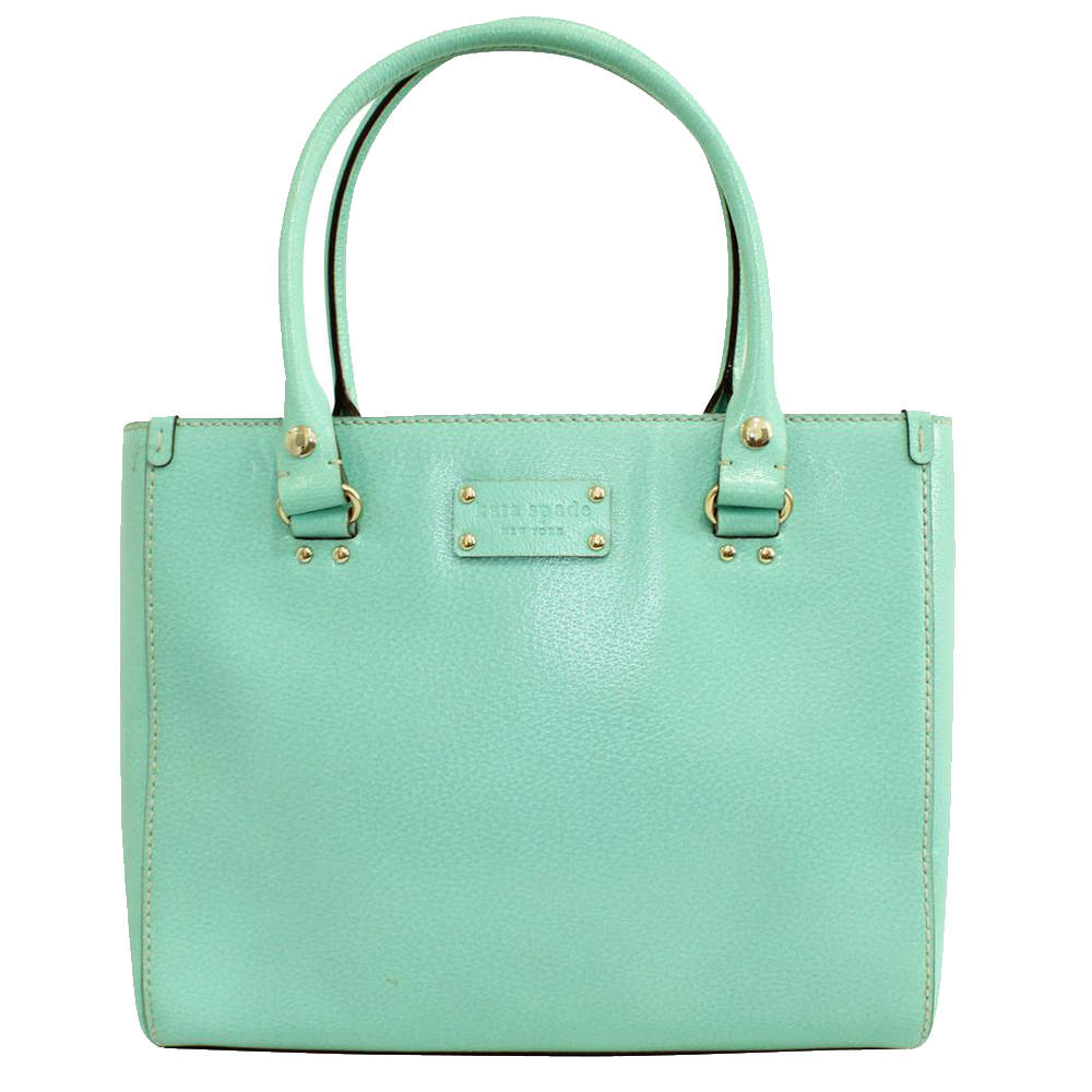 Pre Owned Kate Spade Blue Leather Wellesley Quinn Totes