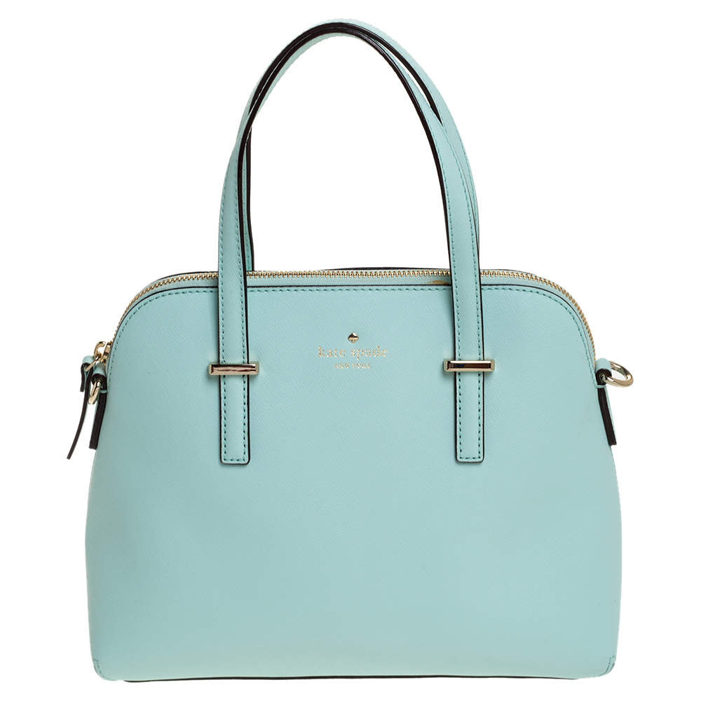 Buy KATE SPADE Sam Icon Leather Small Tote Bag | Green Color Women | AJIO  LUXE