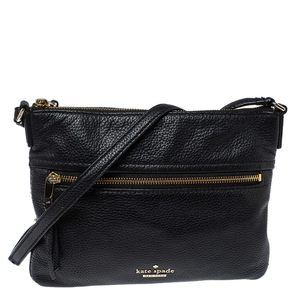 Kate Spade Black Leather Jackson Street Gabriele Crossbody Bag