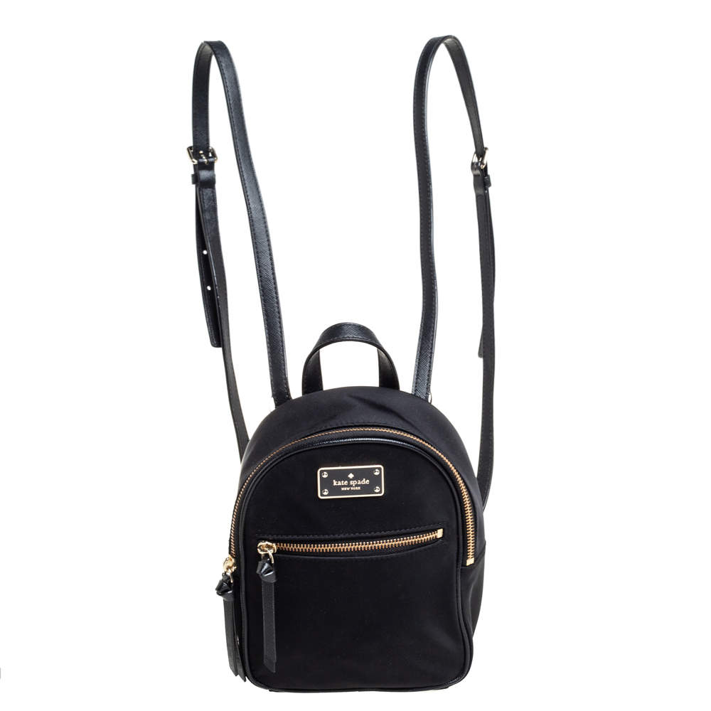 Kate Spade Black Nylon Mini Bradley Backpack