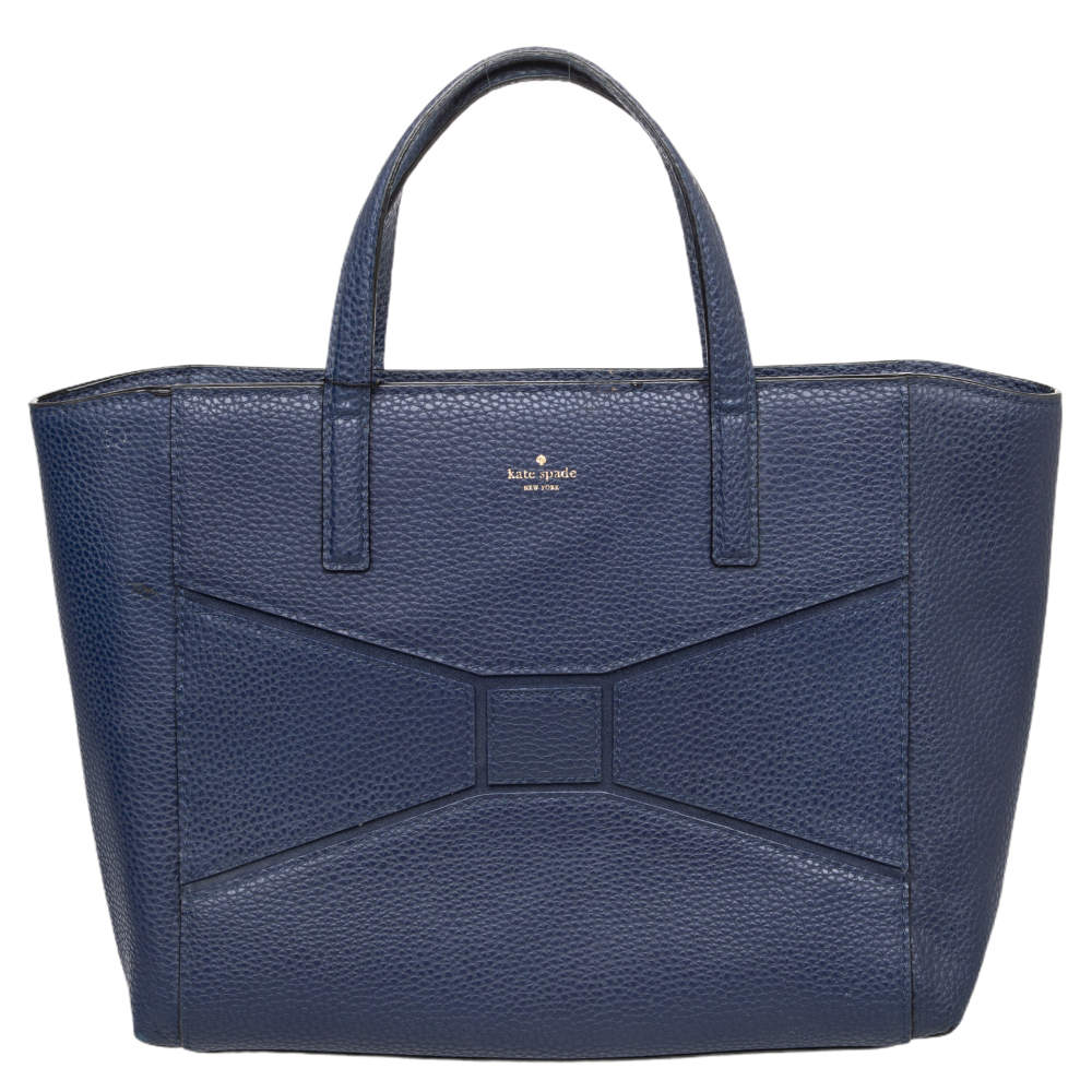 مملوكة مسبقًا Kate Spade Blue Leather Francisca Tote