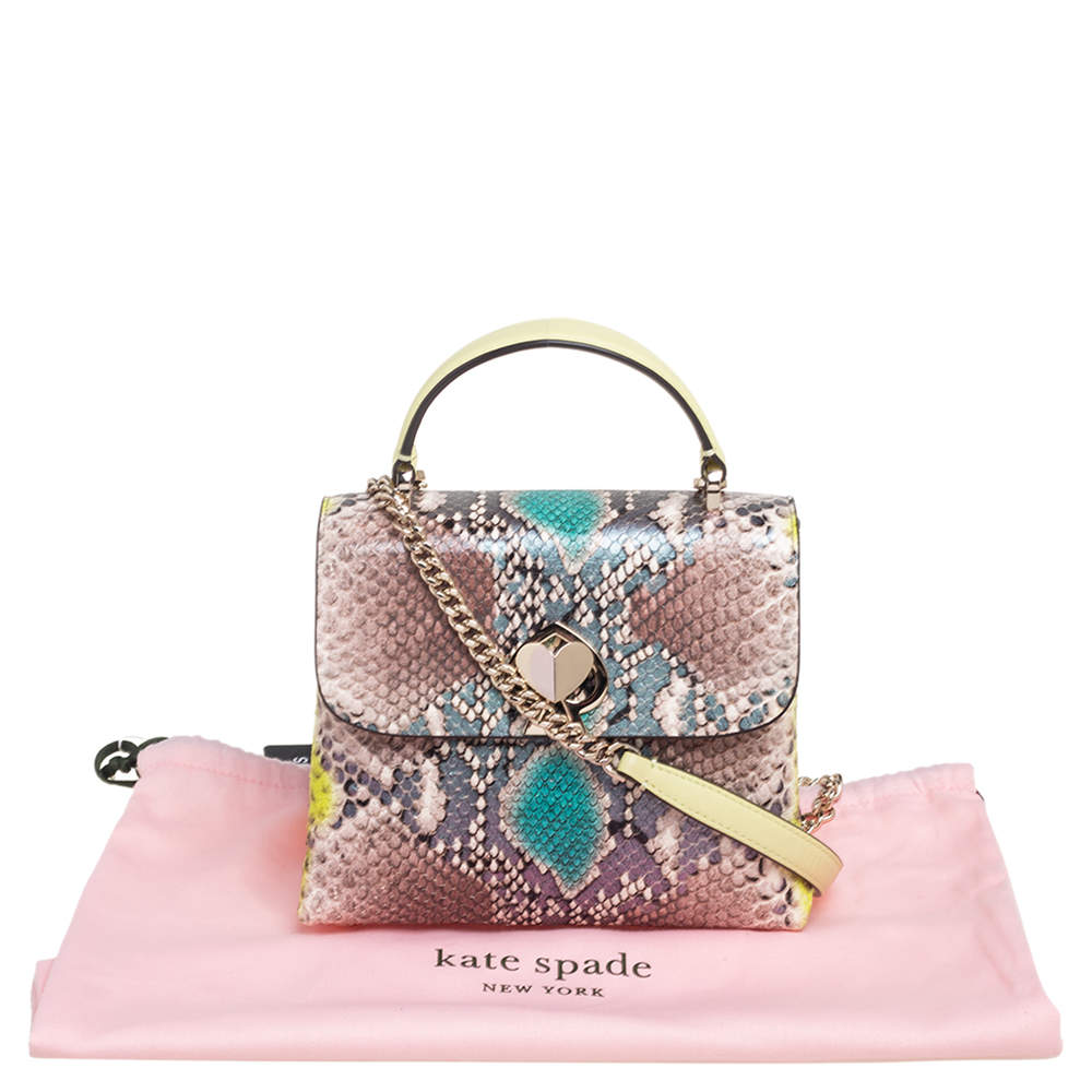 kate spade, Bags, Beautiful Kate Spade Bag Python Embossed Mini Top Handle  Bag