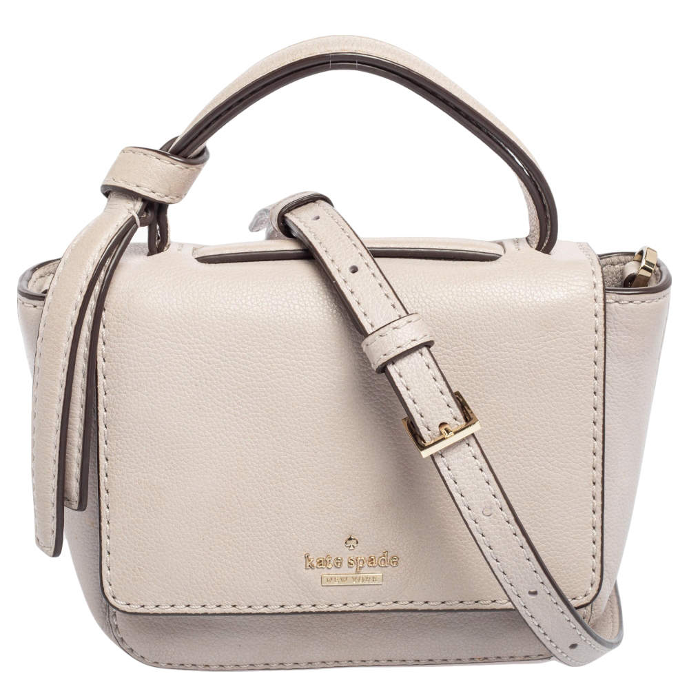 Pre Owned Kate Spade Lilac Leather Bell Lane Kyleigh Satchel