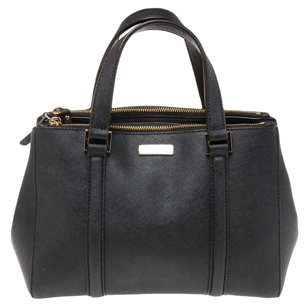 Pre Owned Kate Spade Black Leather Newbury Lane Briar Tote