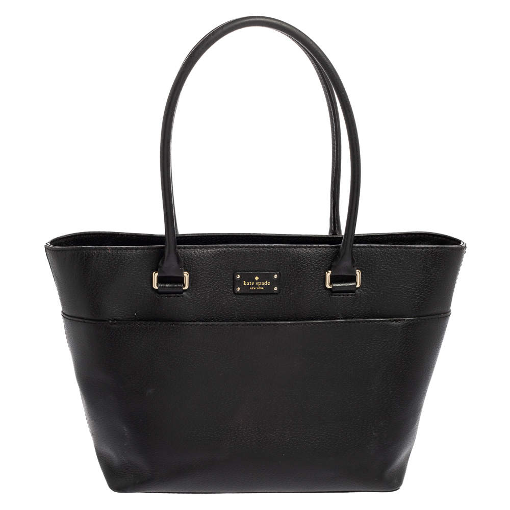 Kate Spade Black Leather Groove Street Margareta Tote