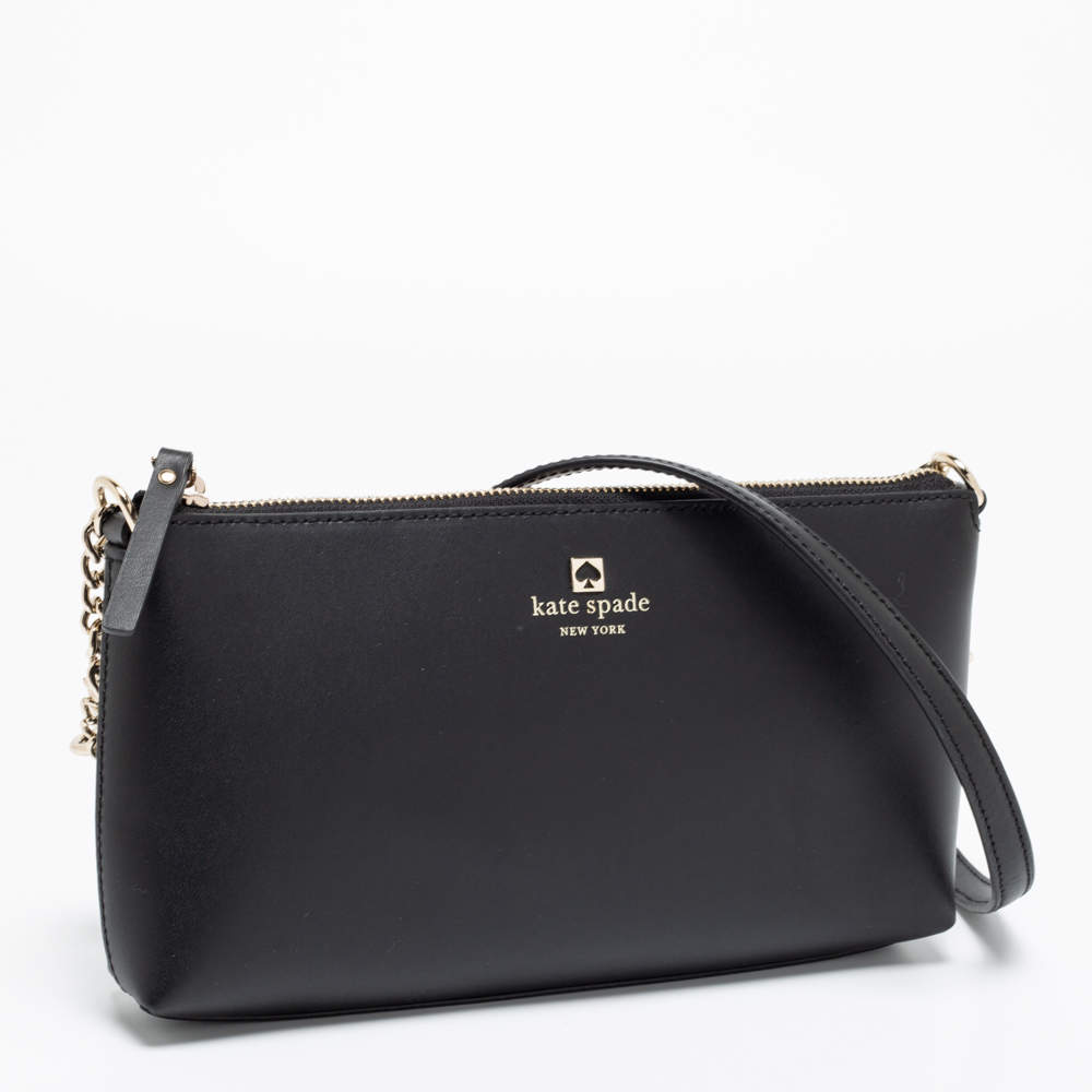 Kate Spade Black Leather Sawyer Street Declan Shoulder Bag Kate