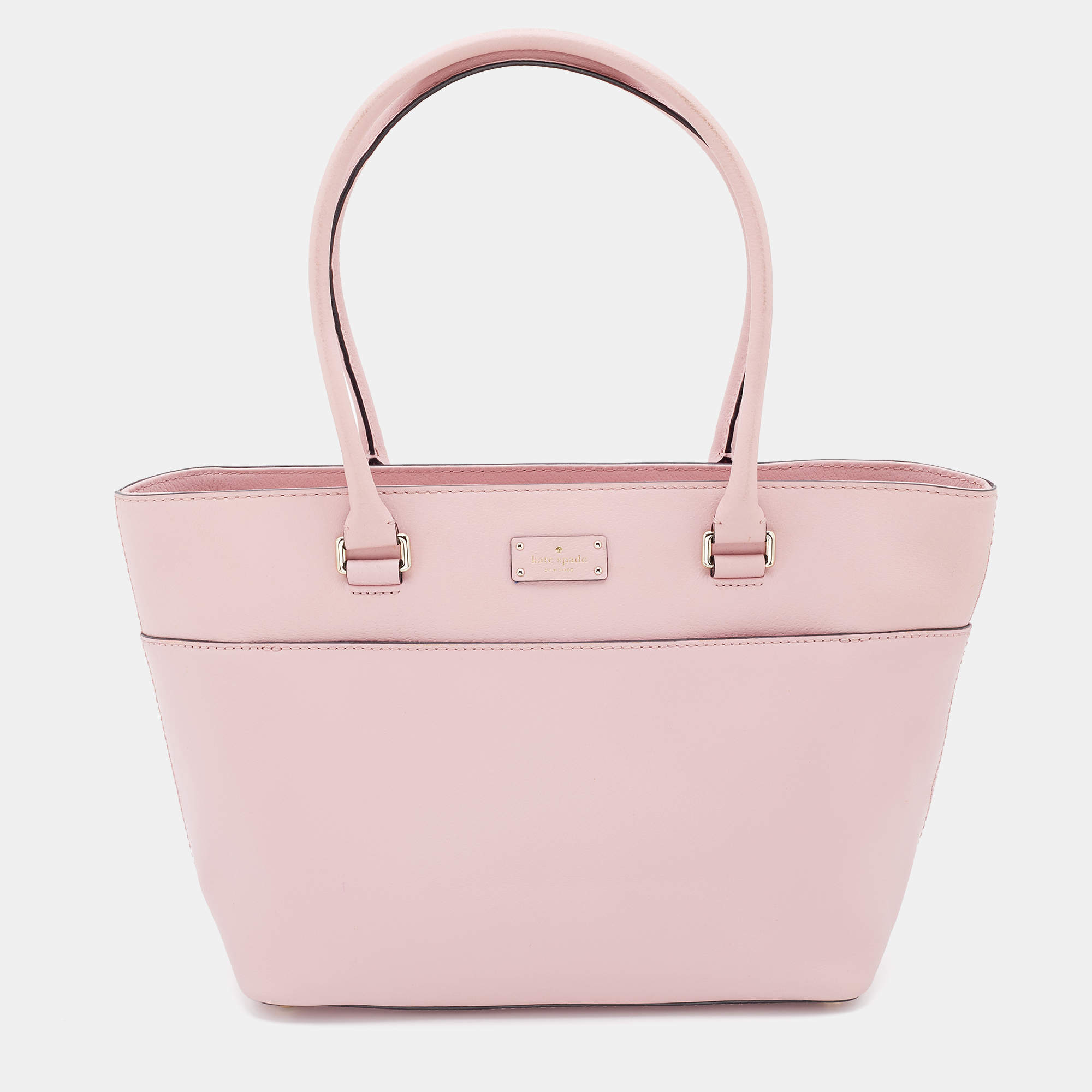 Pre Owned Kate Spade Light Pink Leather Tote