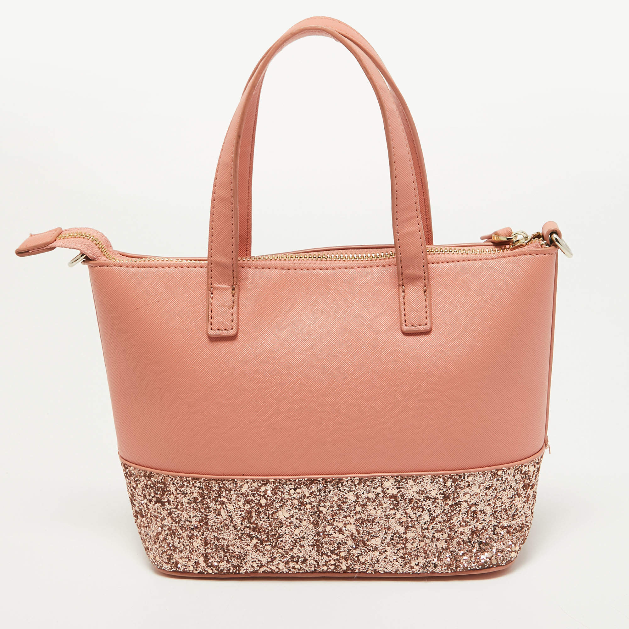 Kate Spade Pink Leather and Glitter Zip Tote Kate Spade | TLC