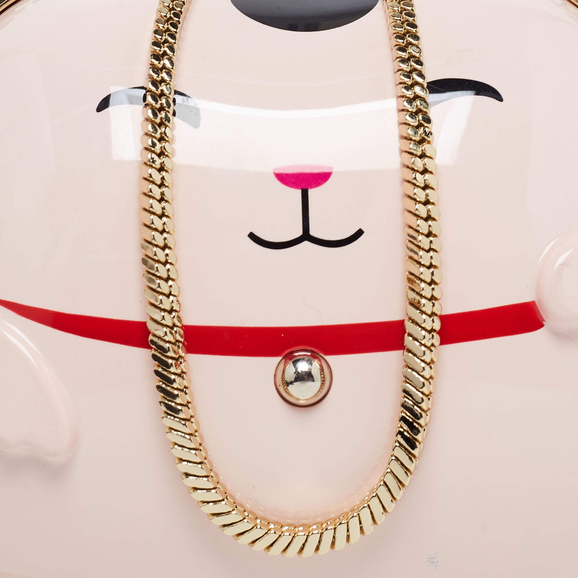 Kate Spade Pink PVC Hello Tokyo Lucky Cat Clutch Kate Spade TLC