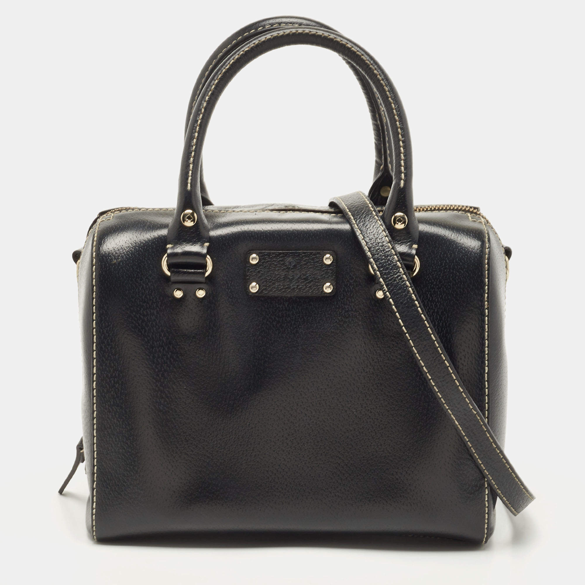 Alessa small pebbled leather on sale satchel