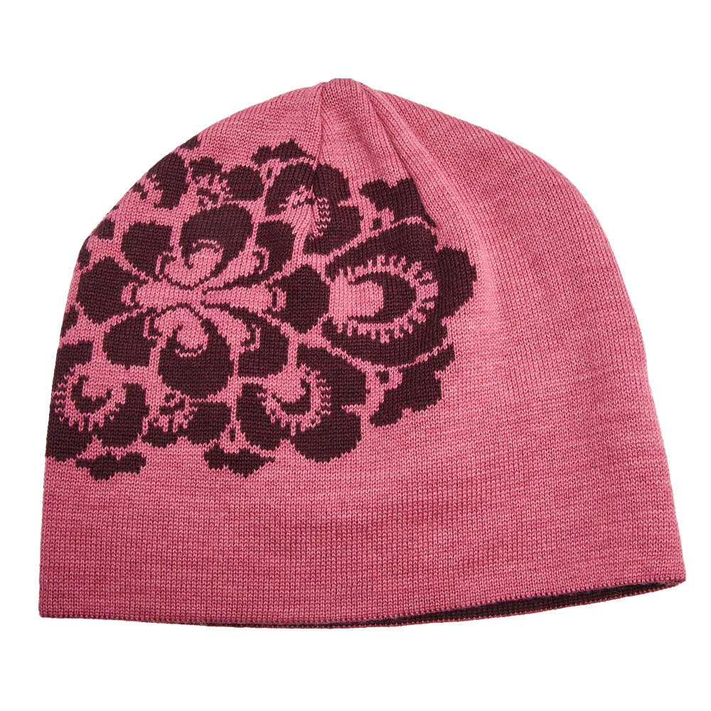 مملوكة مسبقًا Kenzo Pink Floral Jacquard Wool Beanie