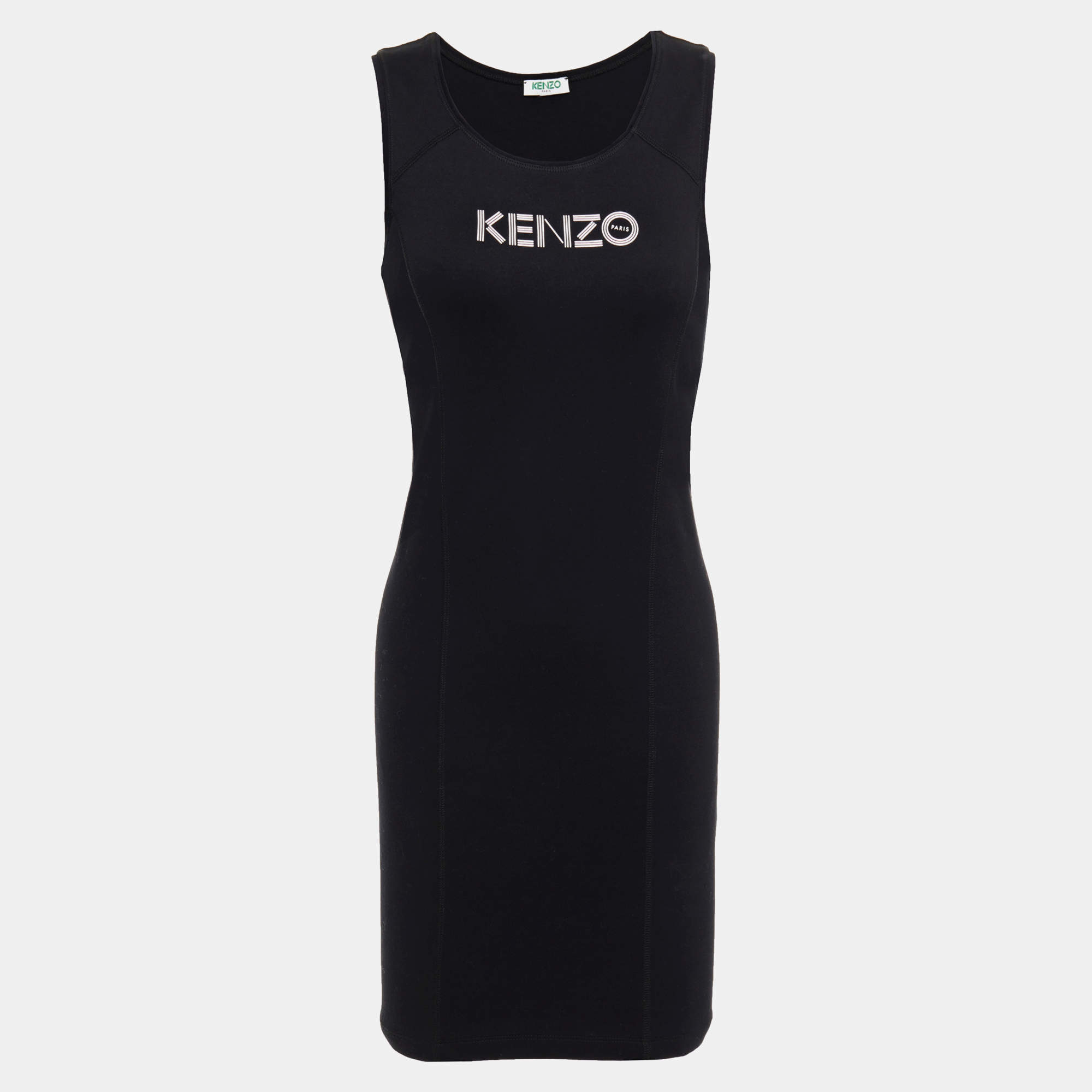 Pre Owned Kenzo Cotton Mini Dress XS