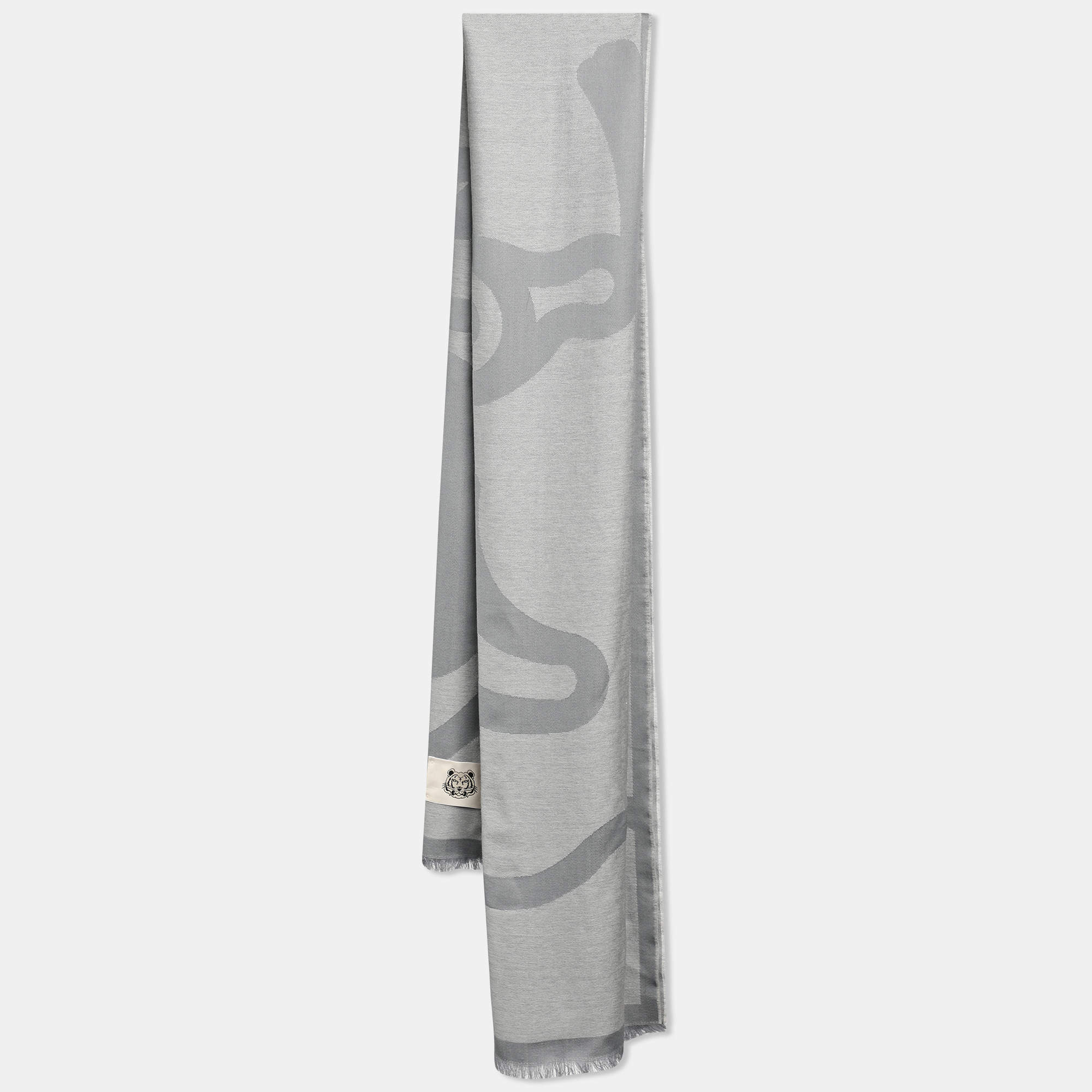 Kenzo Grey Wool Stole