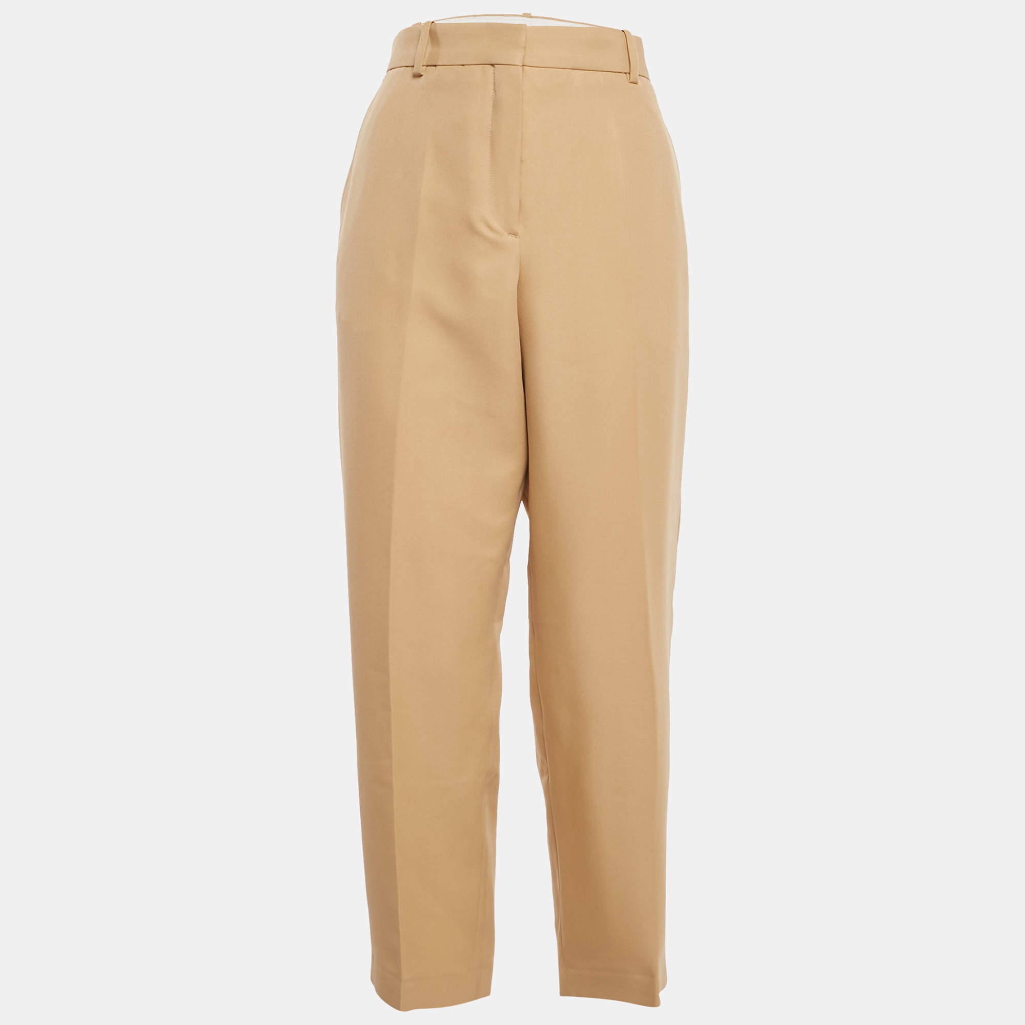 Pre Owned Kenzo Beige Gabardine Trousers M