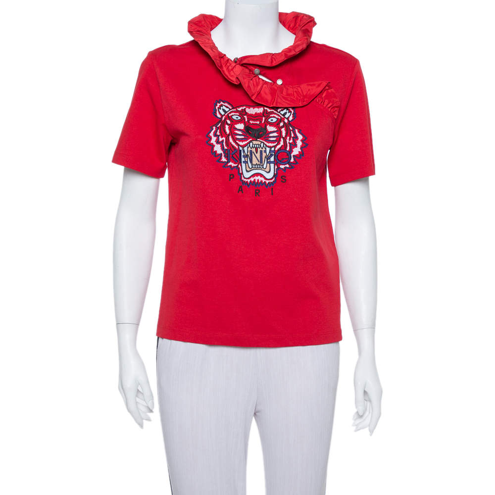 red kenzo t shirt women's