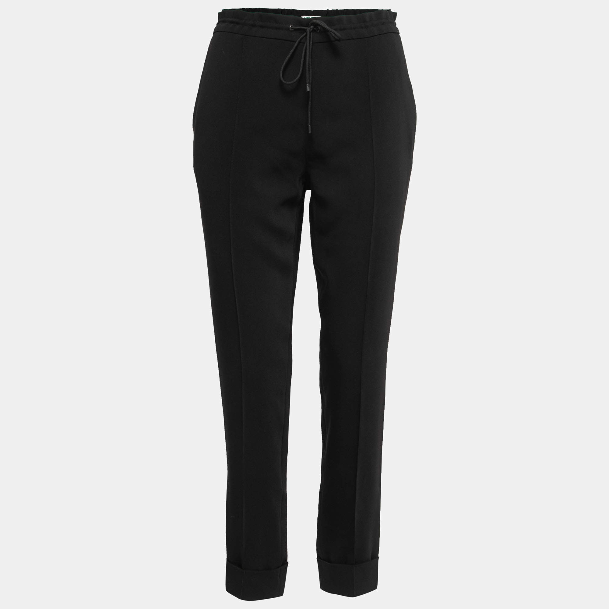 Pre Owned Kenzo Black Crepe Tailored Trousers S