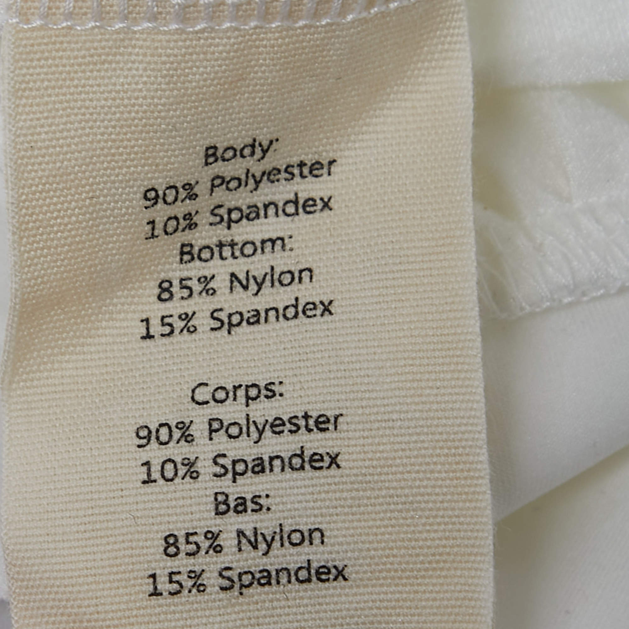 Pre Owned L'Agence White Jersey Wrap Effect Kallie Bodysuit M