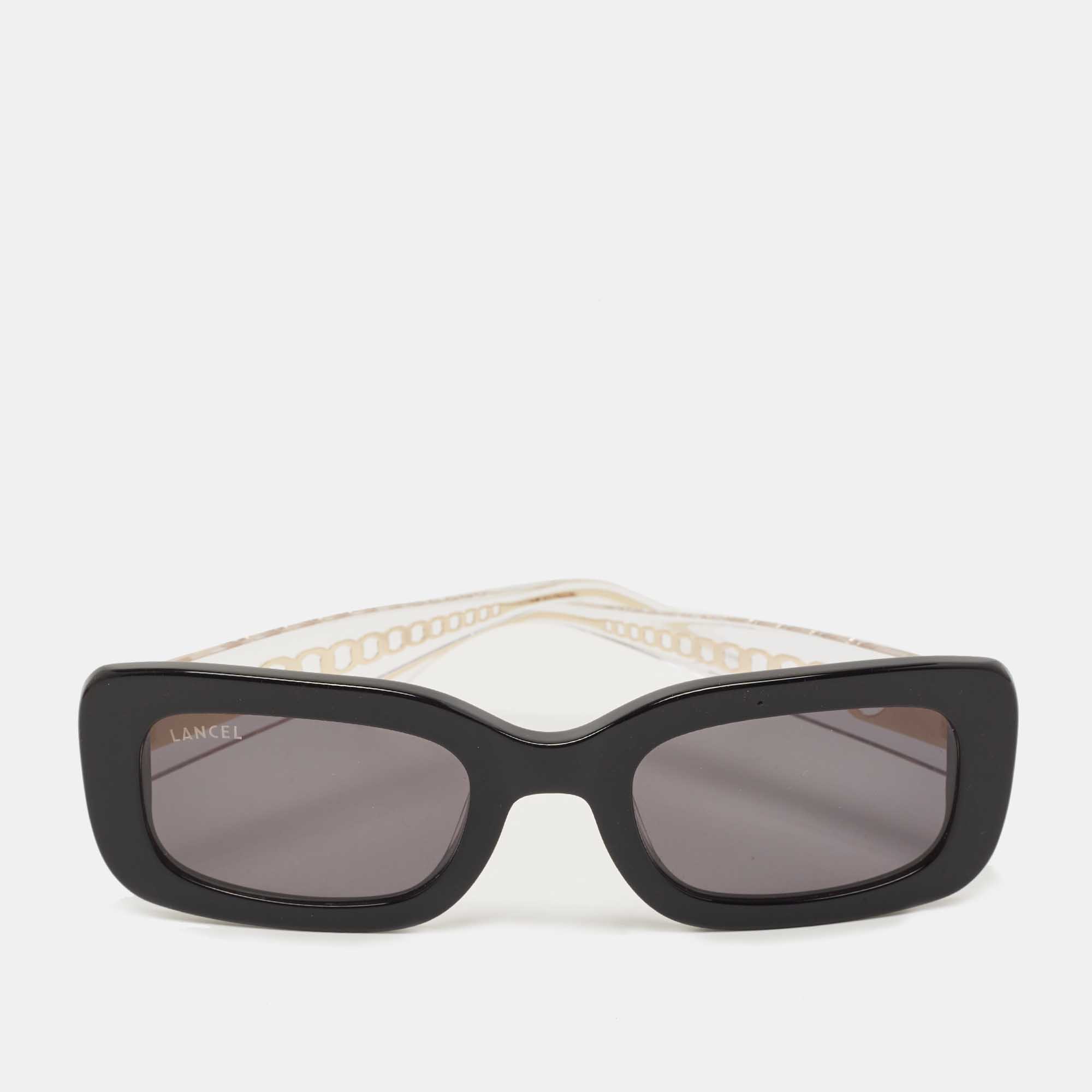 Lancel Black Leonie De Lancel Rectangular Sunglasses