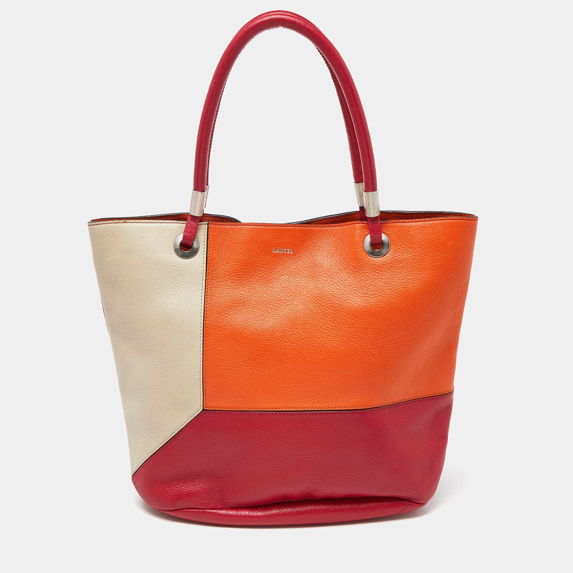 Lancel Multicolor Leather Tote