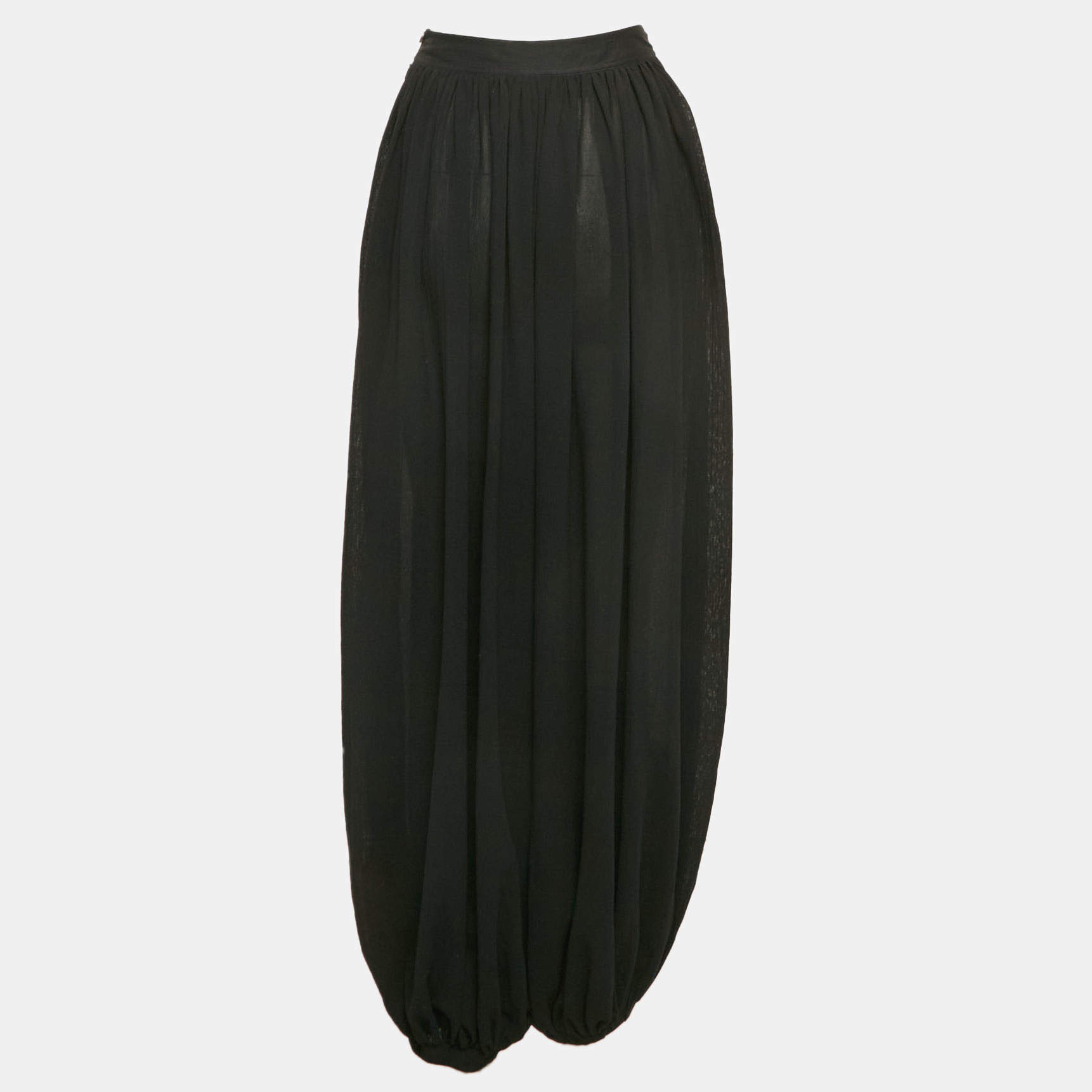 Pre Owned Loewe X Paula's Ibiza Black Cotton Balloon Drop-Crotch Trousers S