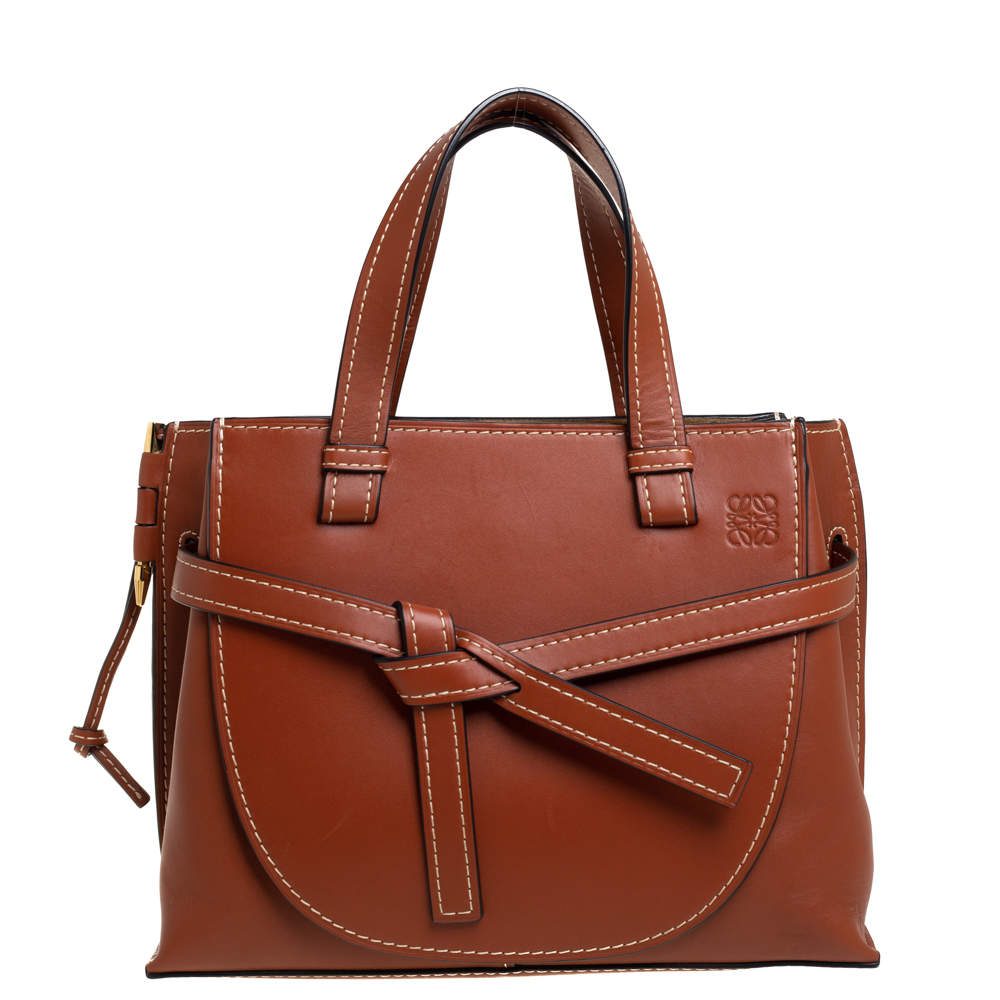 مملوكة مسبقًا حقيبة لويفي غيت جلد بني