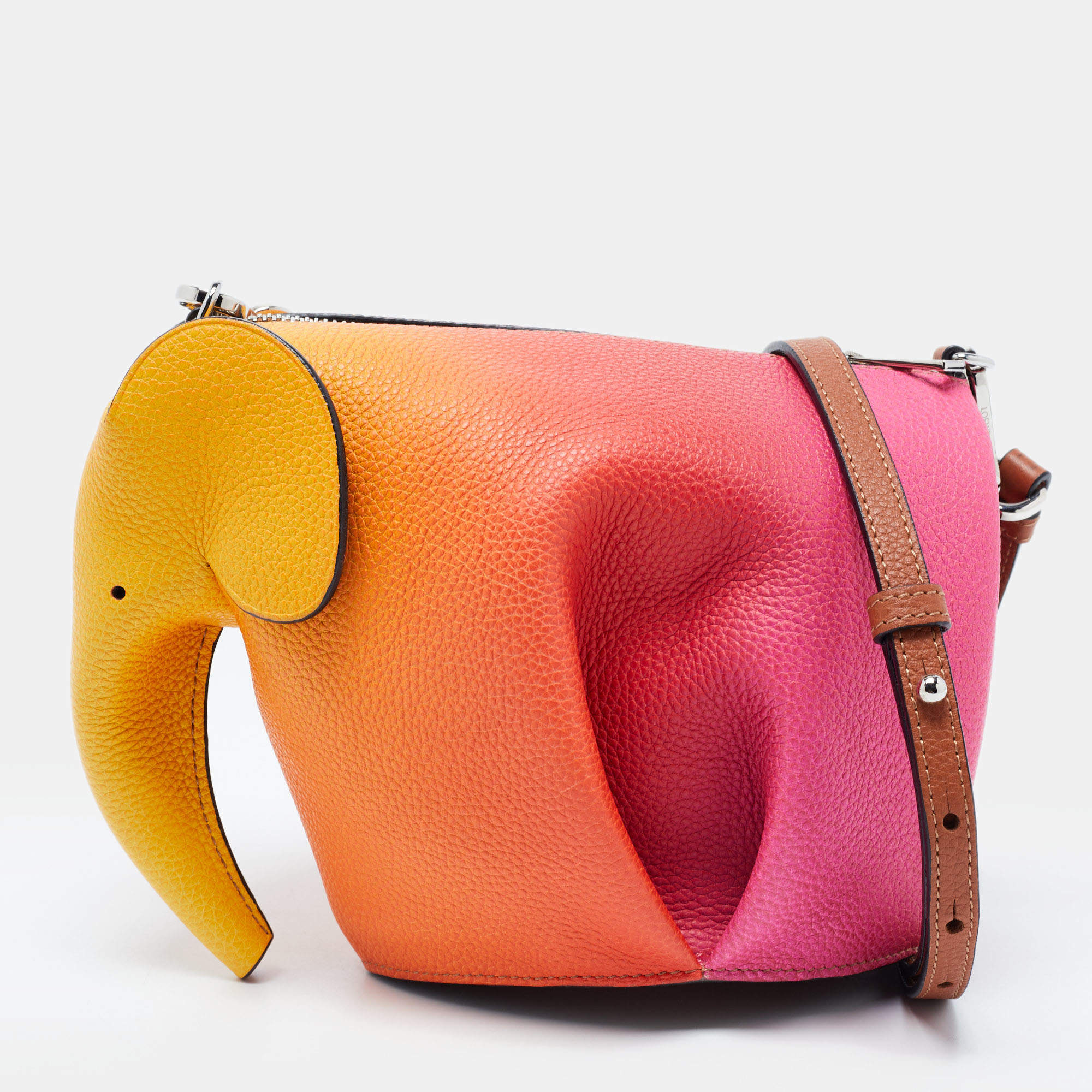 Loewe Multicolor Leather Mini Elephant Crossbody Bag Loewe TLC