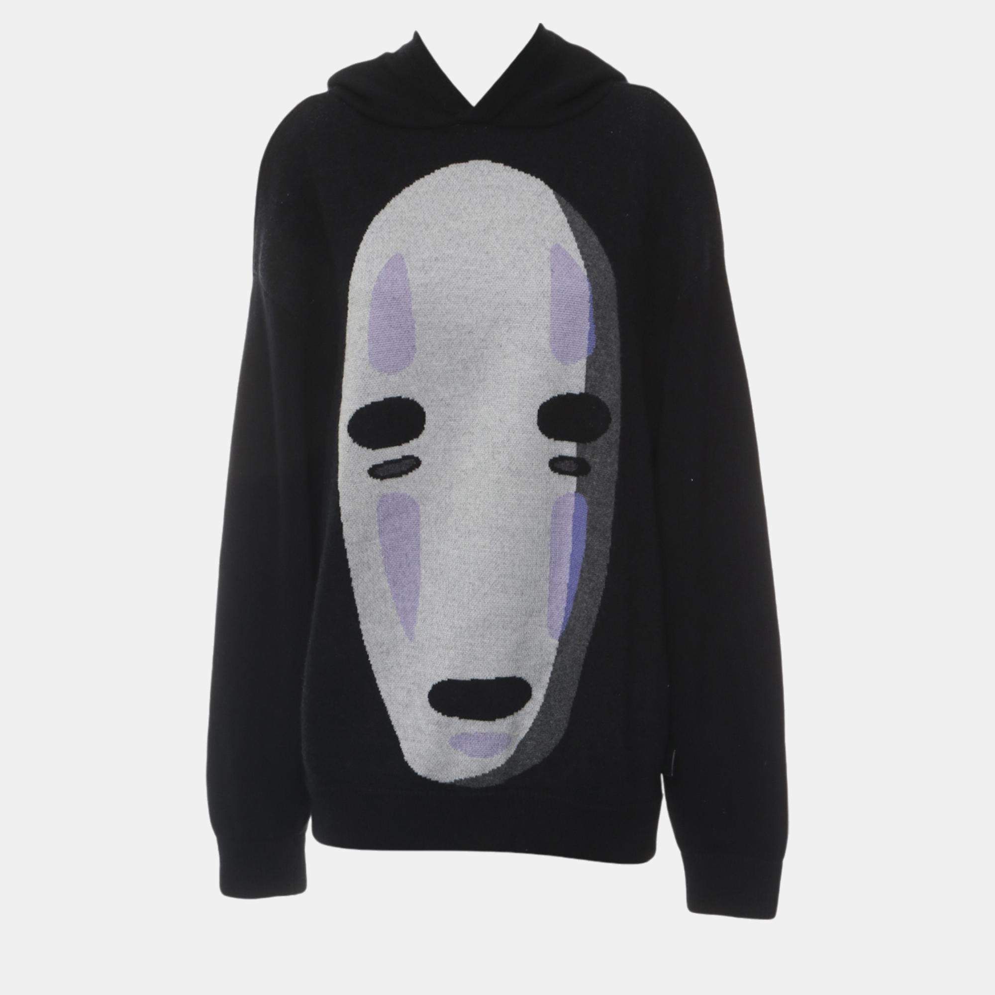 Pre Owned Loewe x Spirited Black Away Knitted Hood Sweatshirt XS
