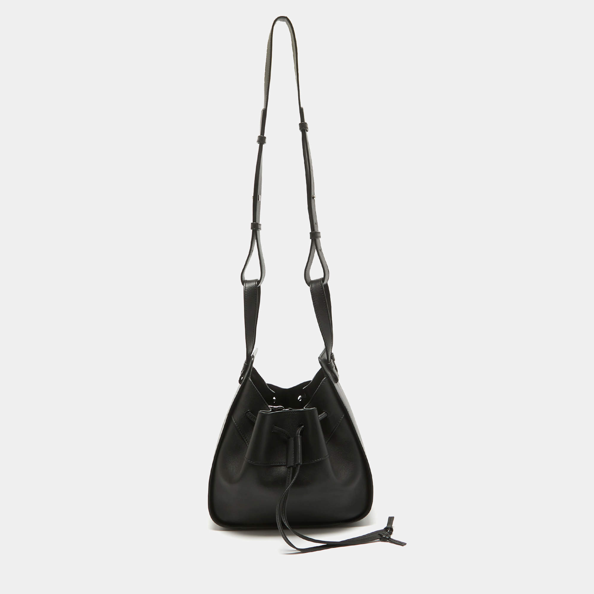 Pre Owned Loewe Black Leather Small Hammock Shoulder Bag