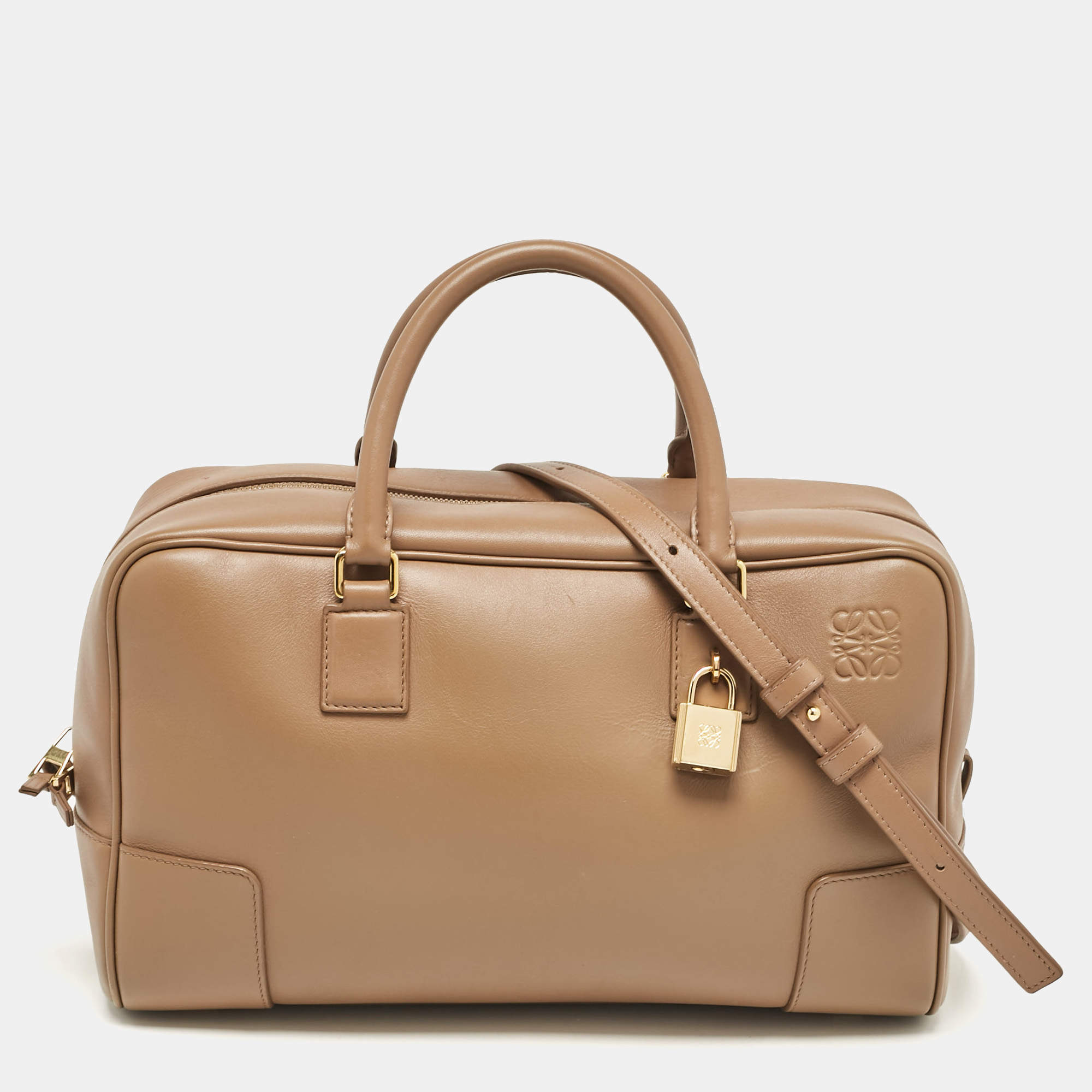 Pre Owned حقيبة لويفي أمازون جلد أحمر