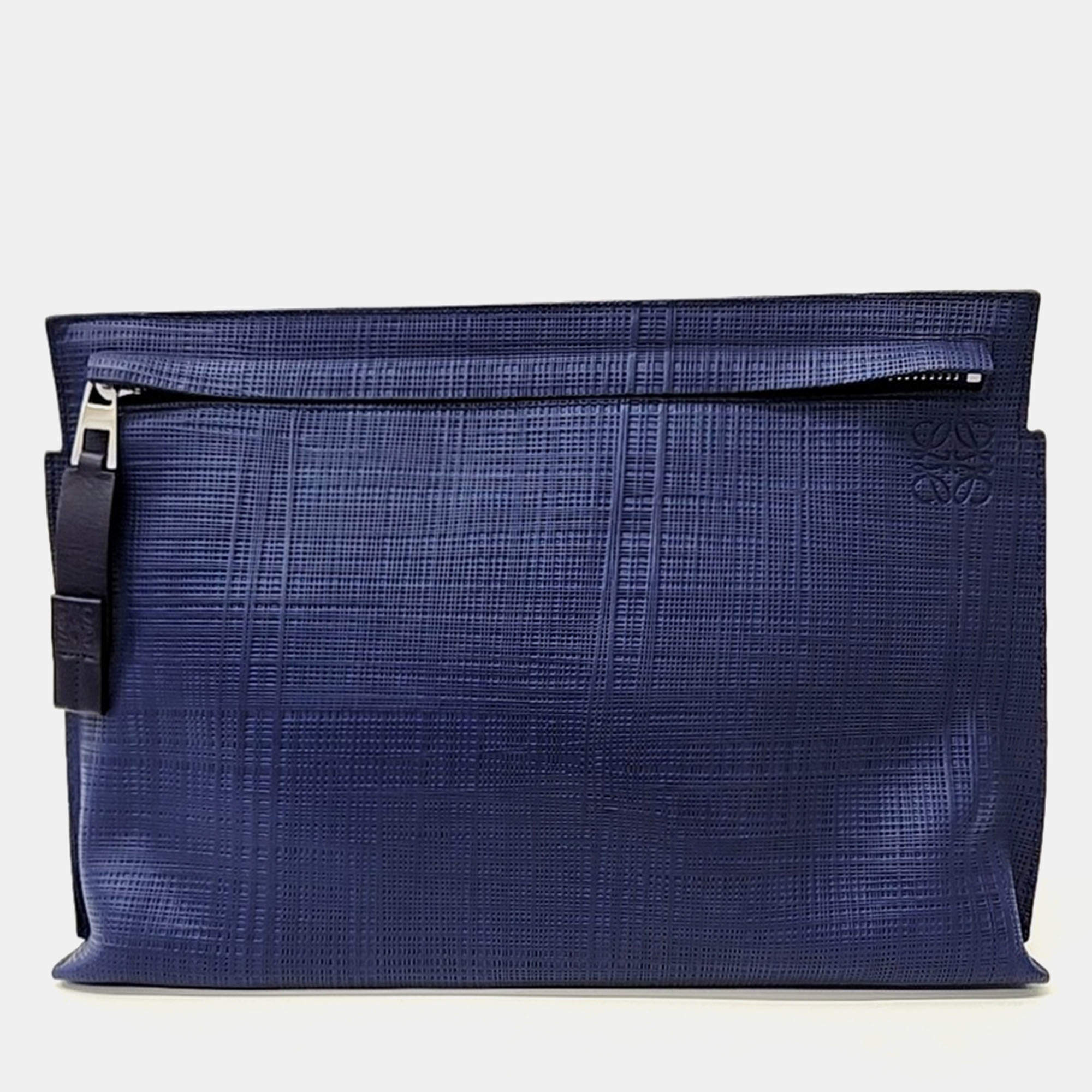 Loewe Blue Leather clutch