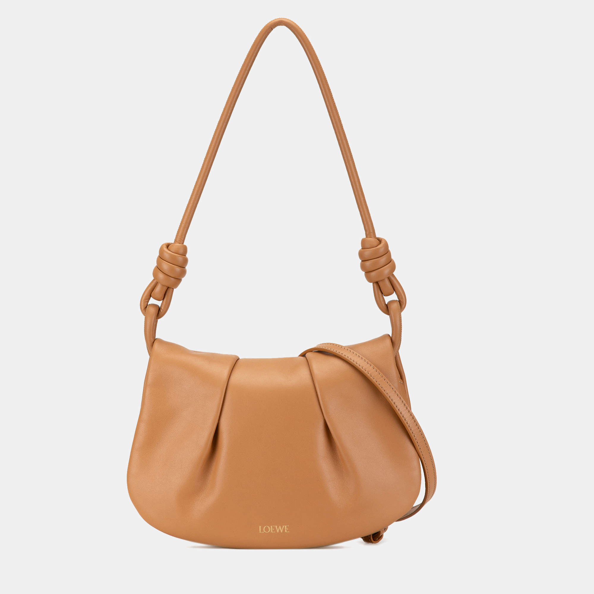 Loewe Light Brown Leather Paseo Satchel