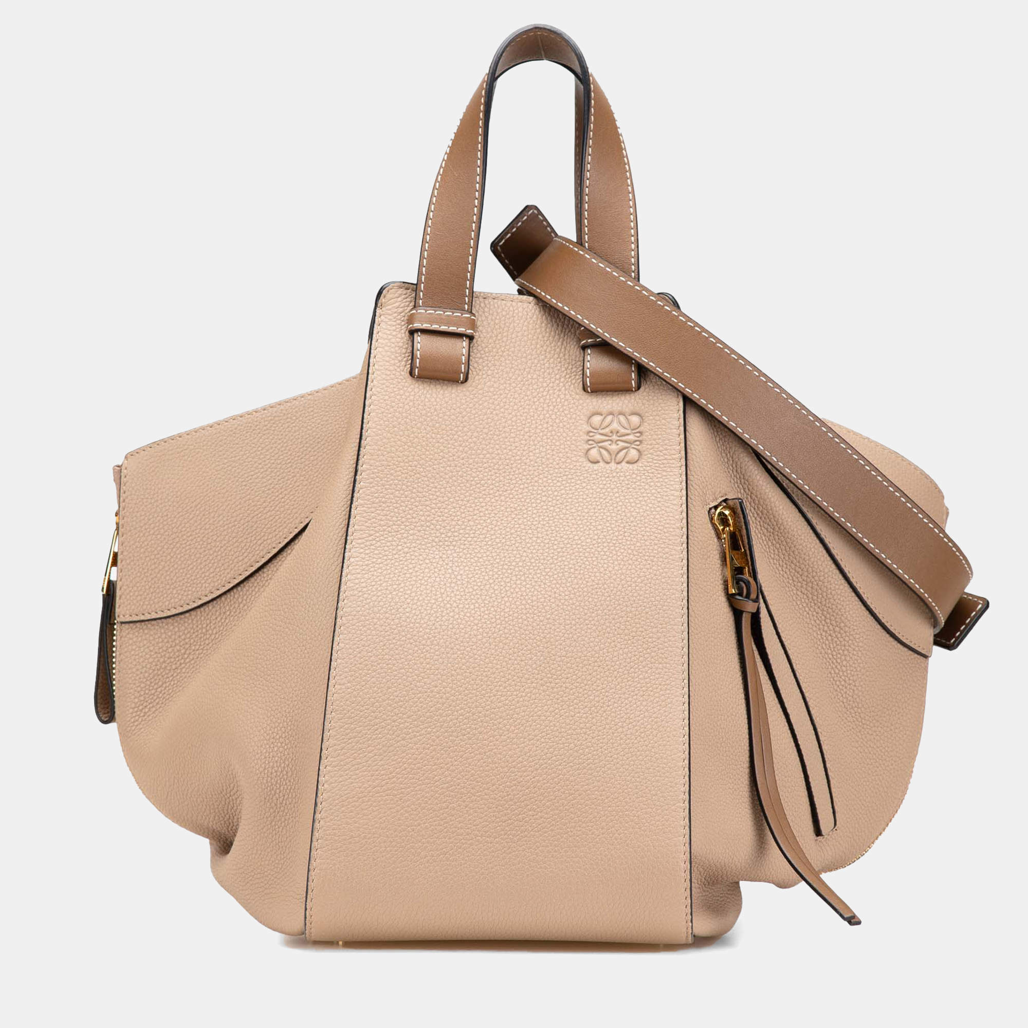 Loewe Brown Medium Leather Hammock Bag