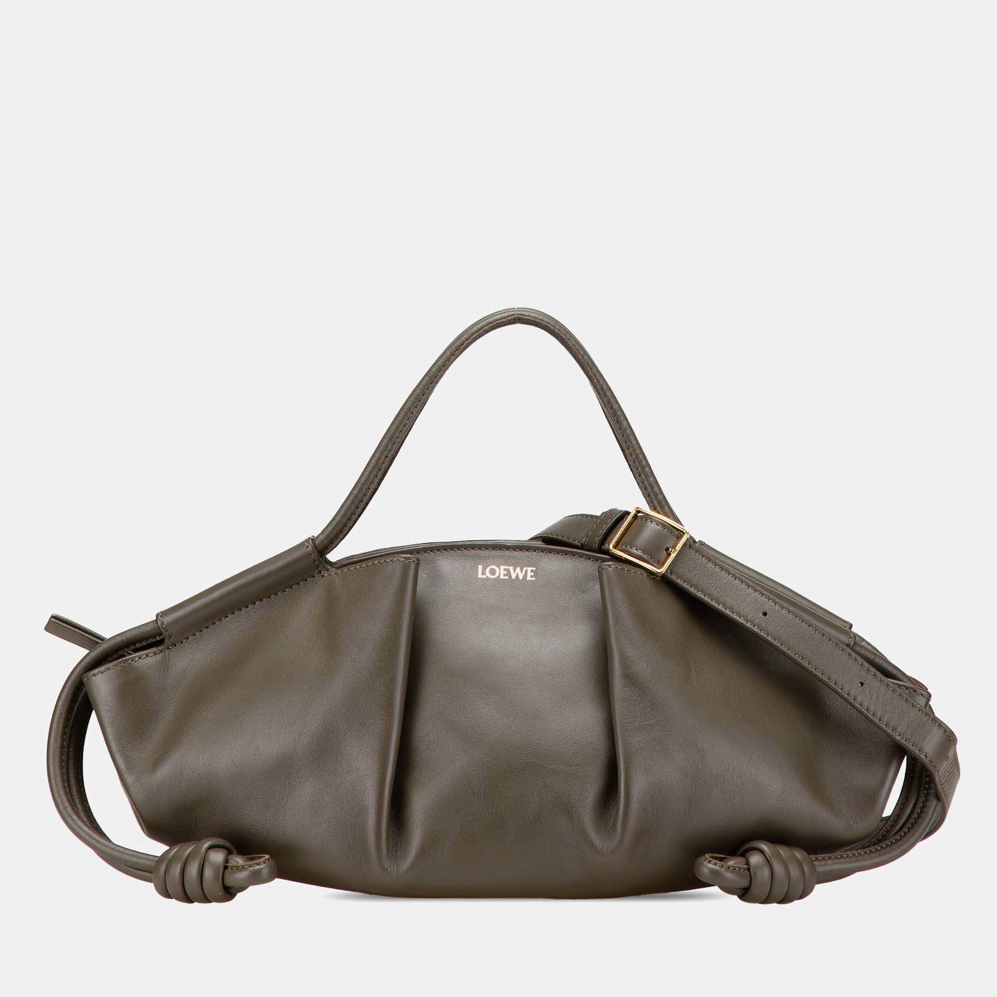 Loewe Brown Small Nappa Paseo Satchel