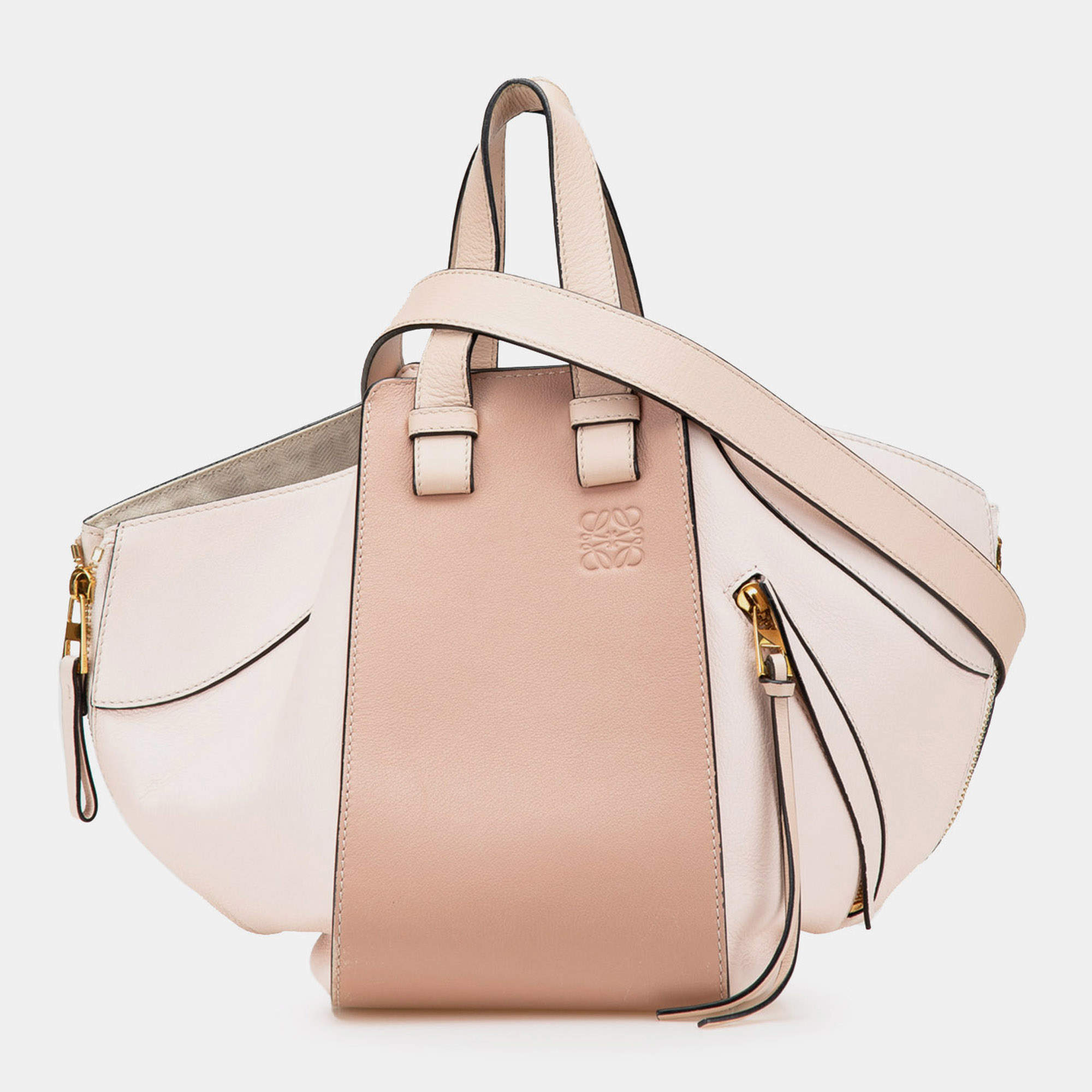 Loewe Pink Small Leather Hammock Bag