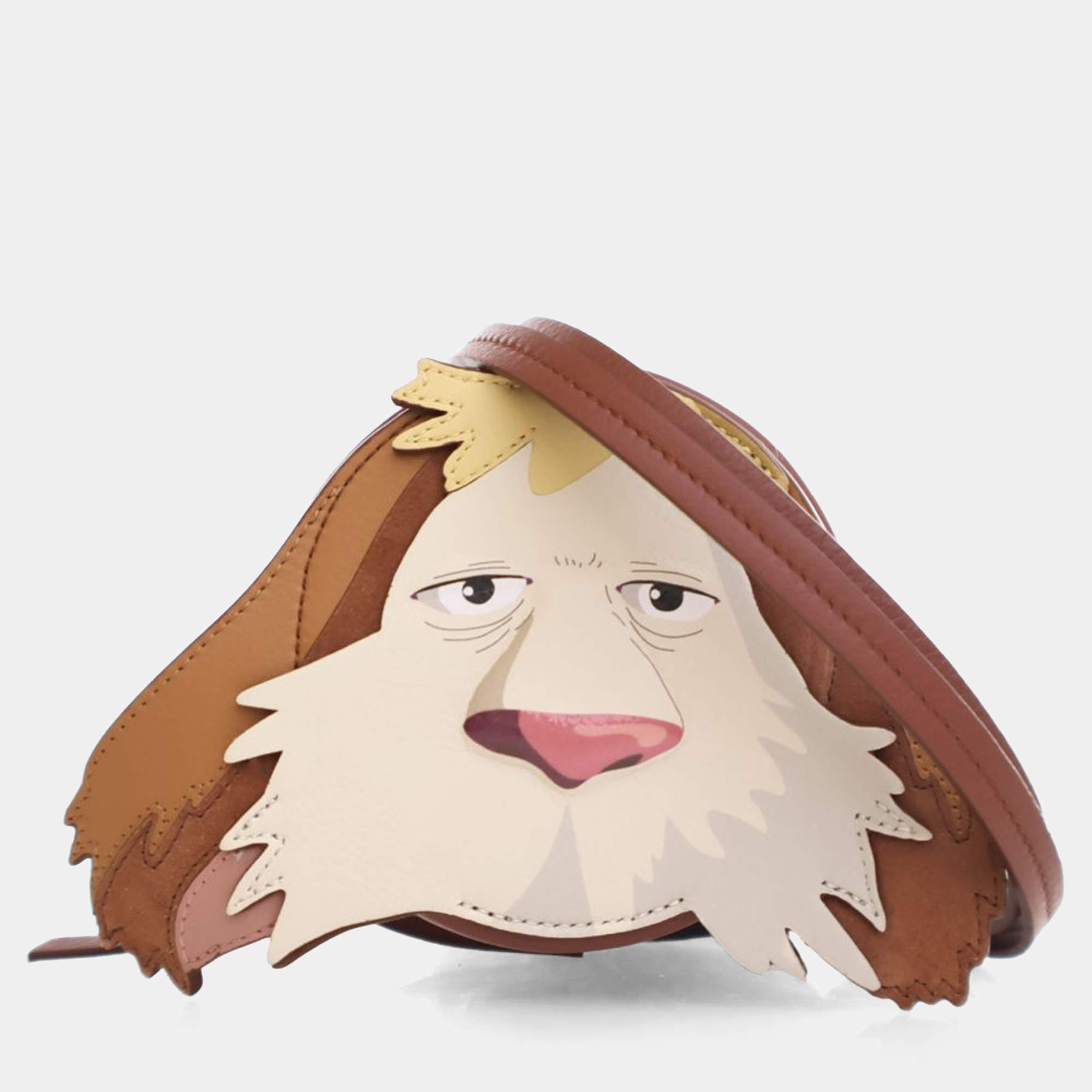 Pre Owned Loewe Heen Cookie Calfskin Coin Pouch