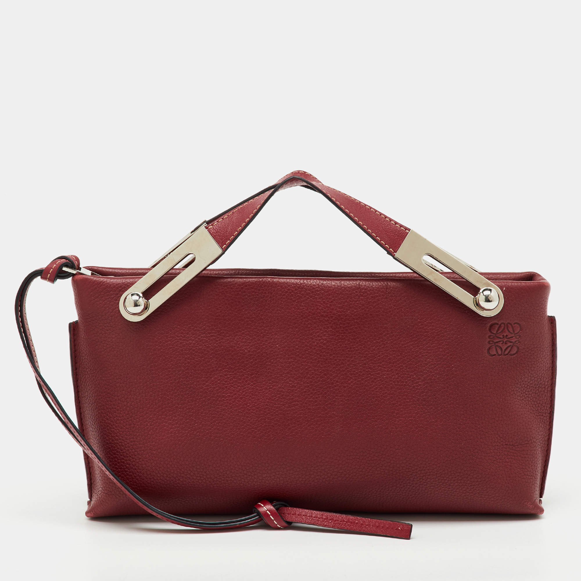Pre Owned Loewe Red Leather Small Missy Clutch