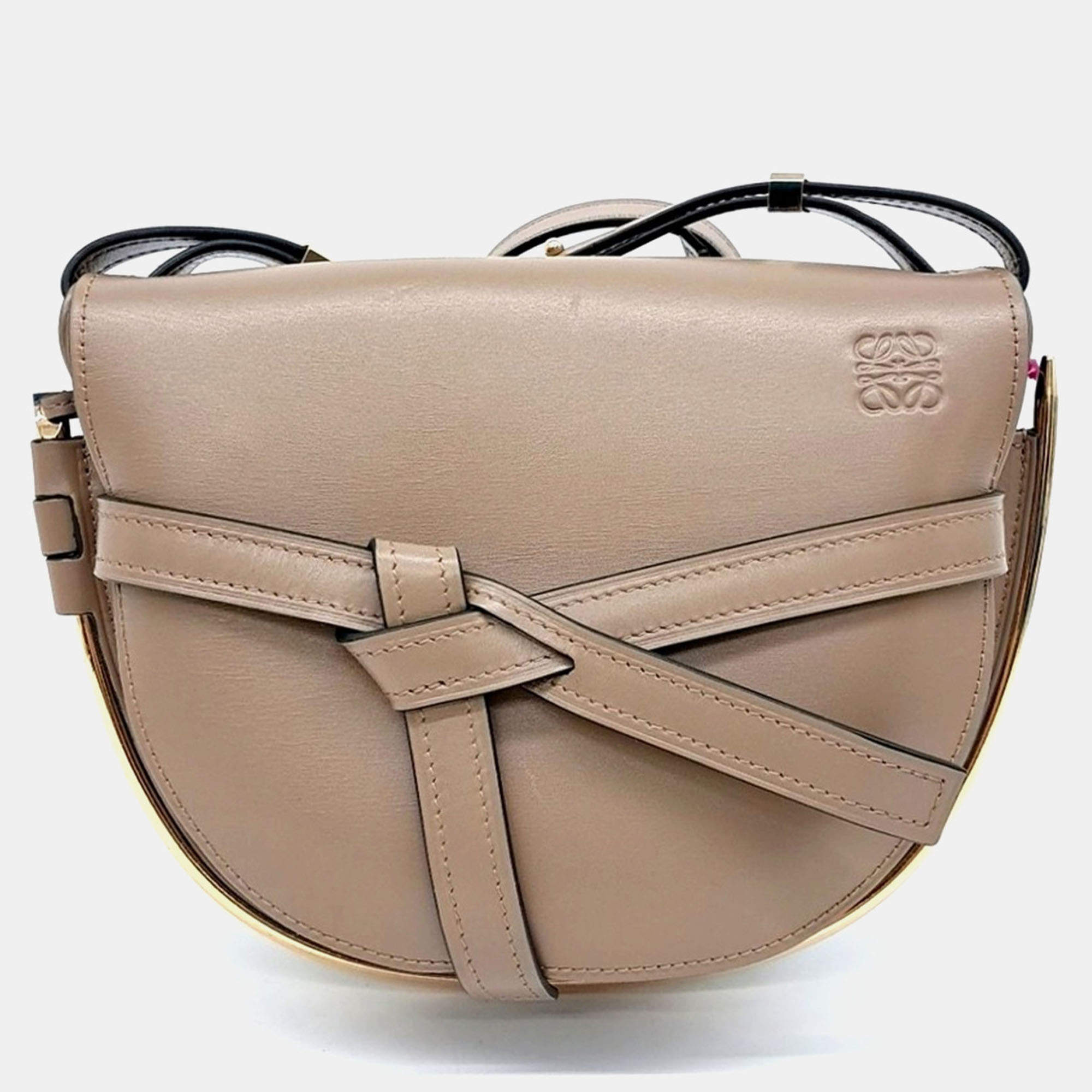 Pre Owned Loewe Brown Leather Gate Bag