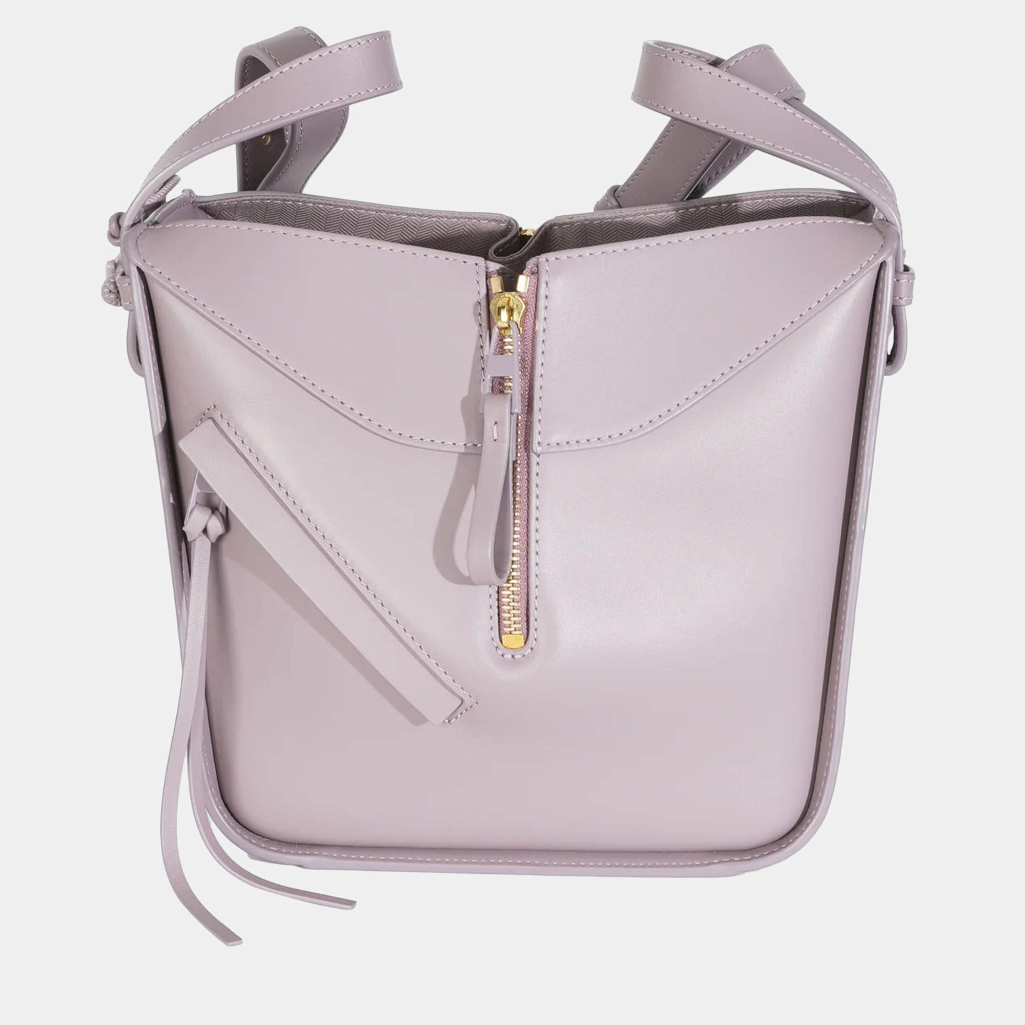 Pre Owned Loewe Purple Fog Calfskin Small Hammock Compact Shoulder Bag