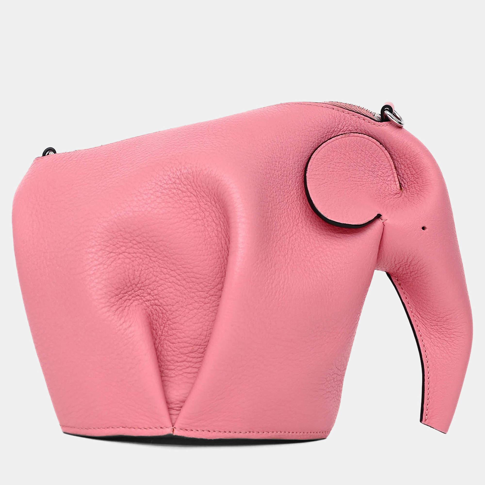 مملوكة مسبقًا Loewe 2016 Pink Leather Elephant Crossbody