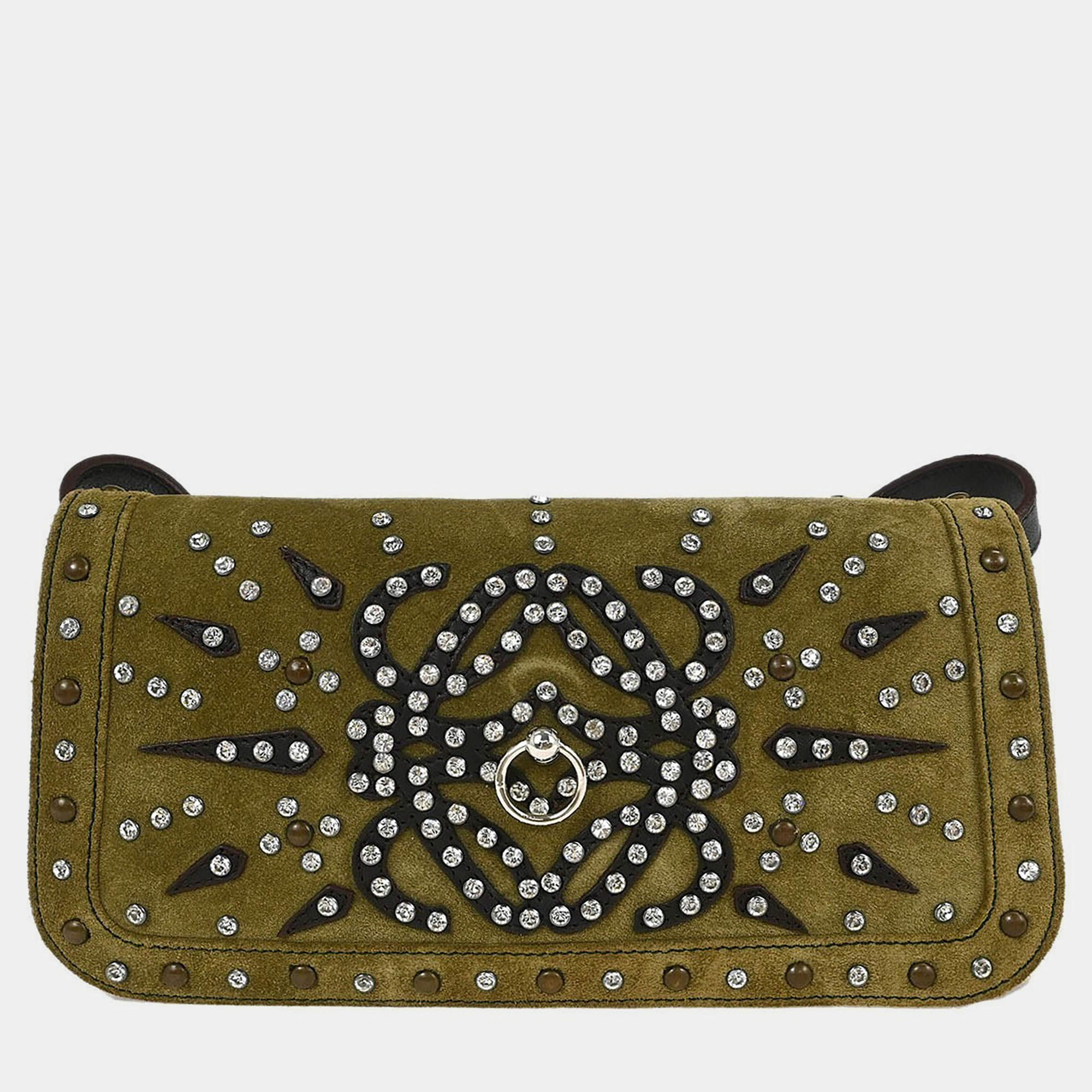 مملوكة مسبقًا حقيبة لووي كتف سويد بني