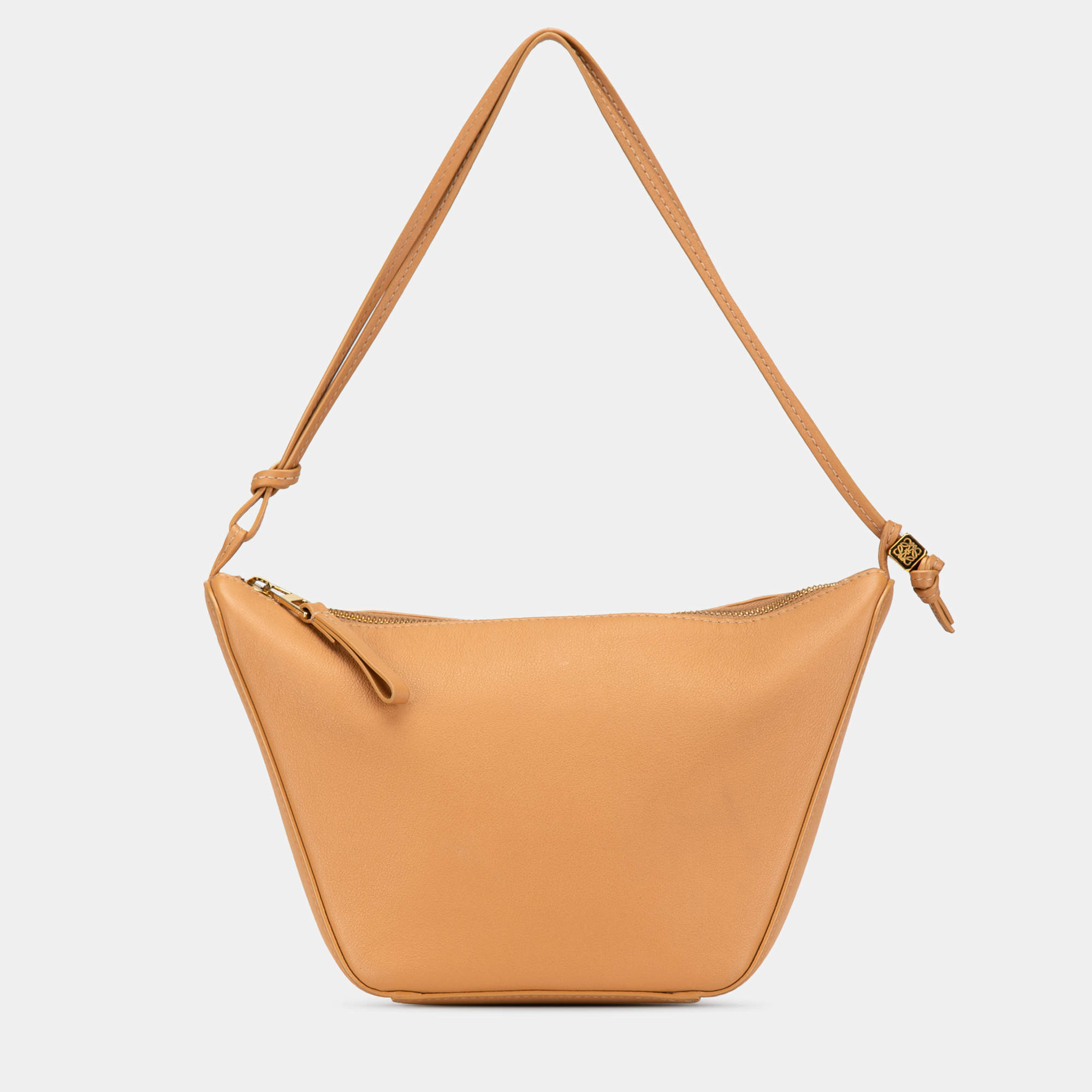 مملوكة مسبقًا Loewe Brown Mini Leather Hammock Hobo