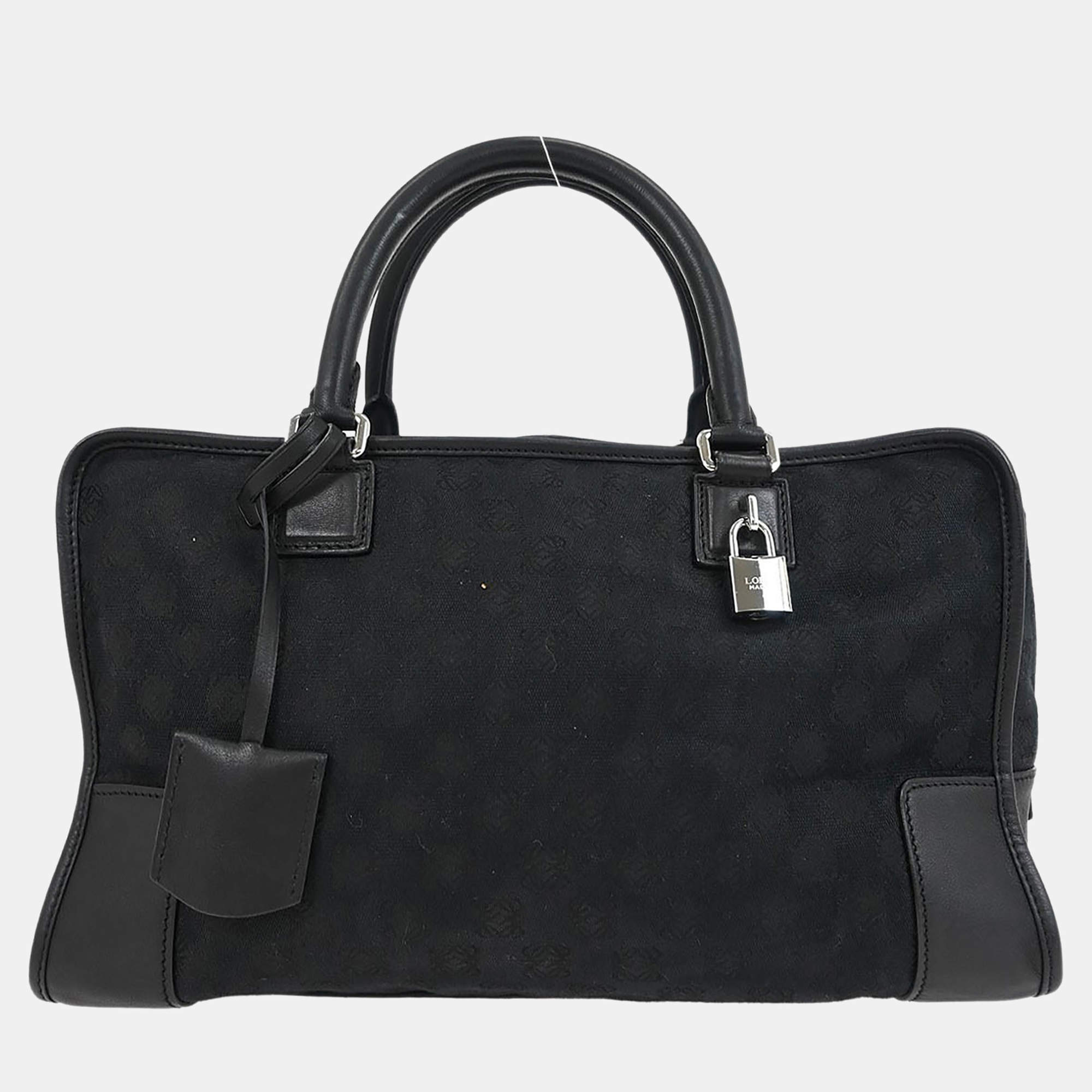 مملوكة مسبقًا Loewe Black Amazona 36 Handbag
