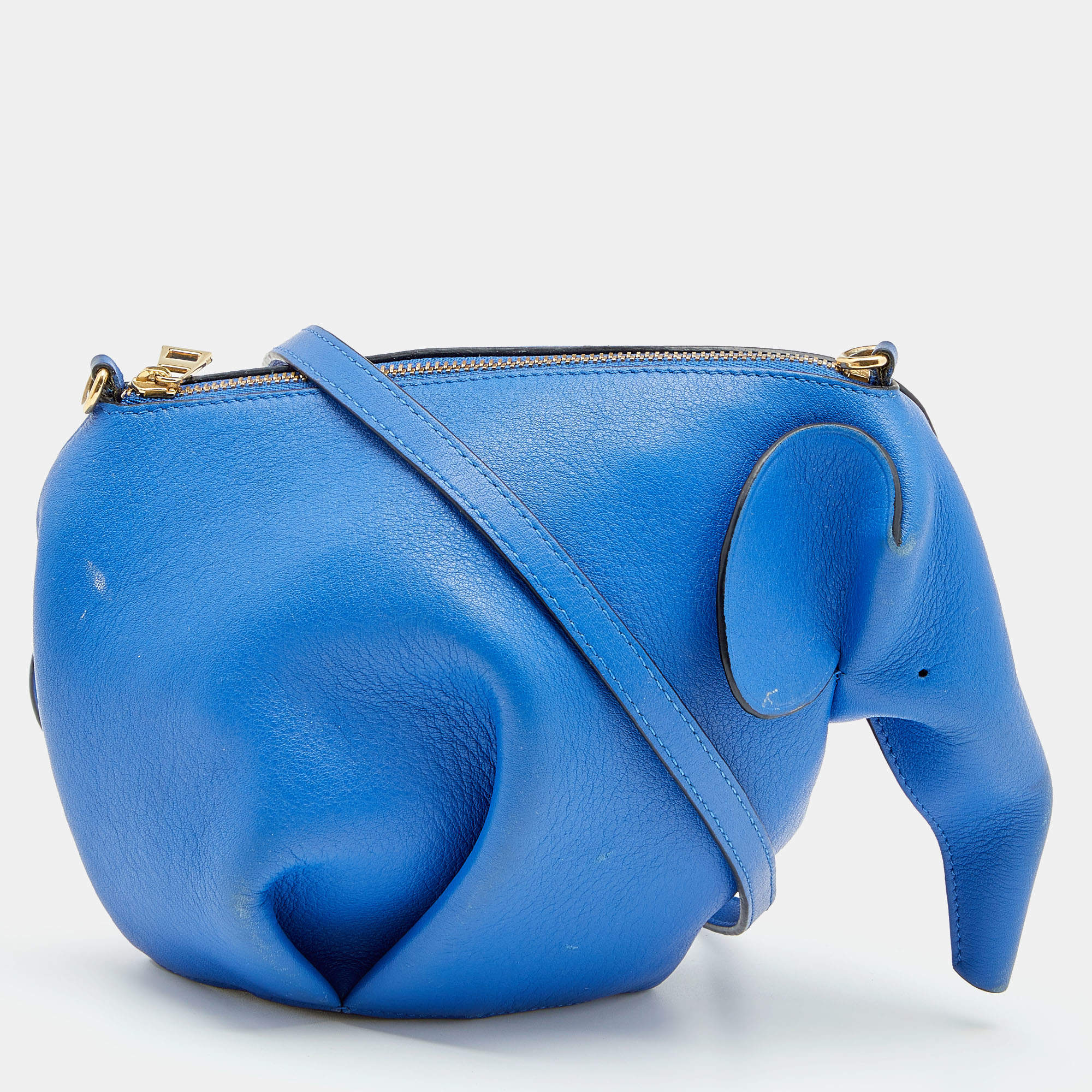 Loewe + Paula's Ibiza Elephant Pocket Leather Shoulder Bag In Brown |  ModeSens