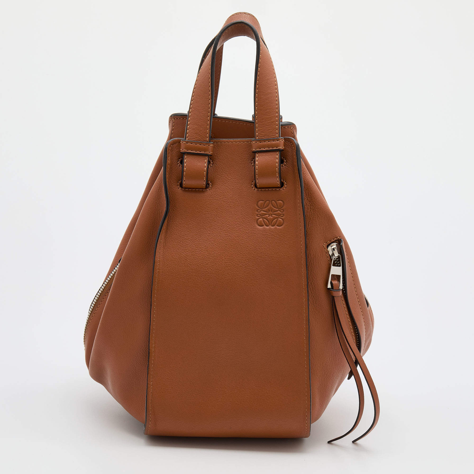 Pre Owned Loewe Brown Leather Small Hammock Shoulder Bag