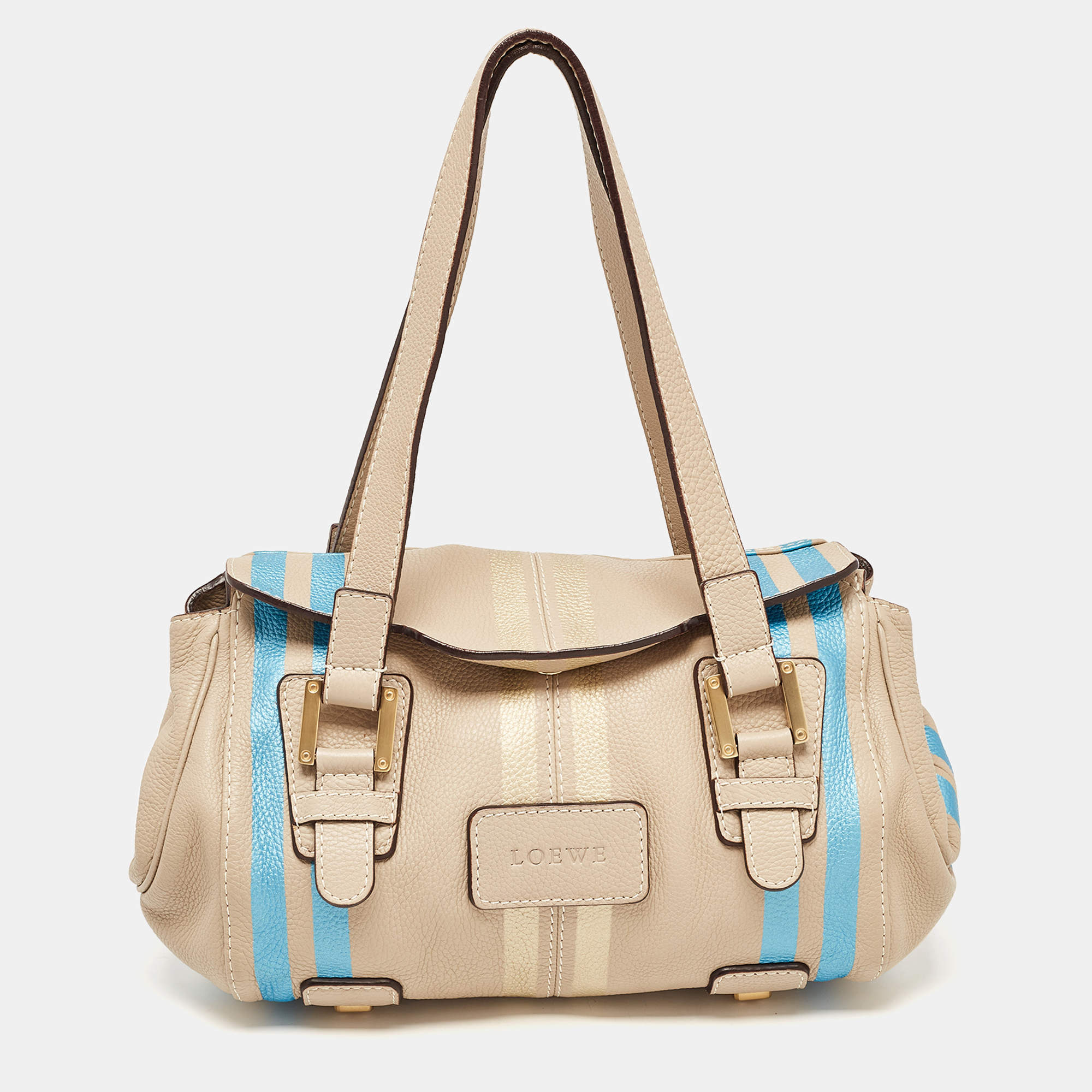 مملوكة مسبقًا Loewe Beige Leather Special Edition Shoulder Bag