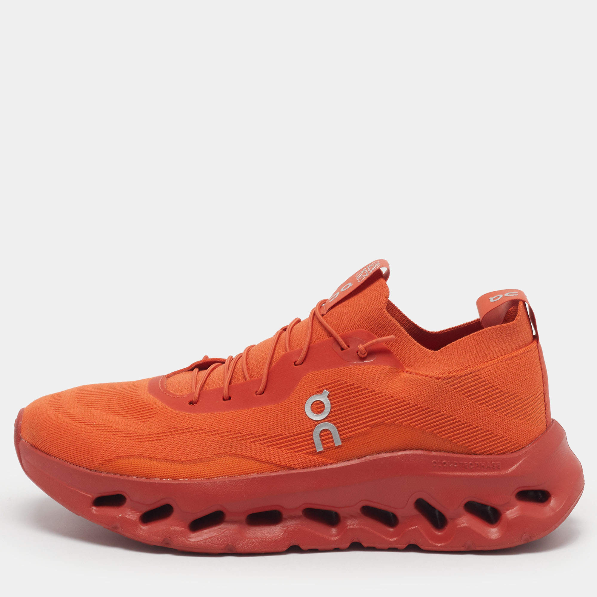 Pre Owned Loewe x On Cloudtilt Size 41 Orange Mesh Low Top Sneakers