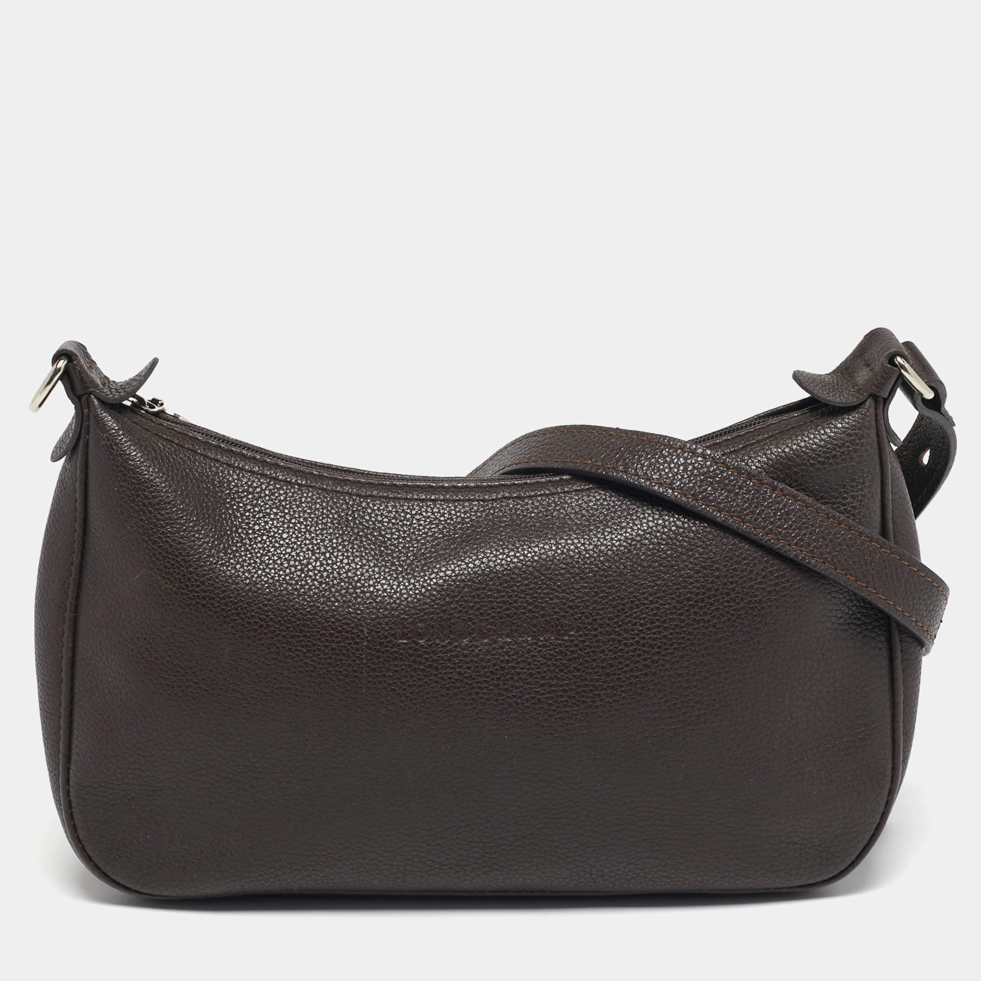 مملوكة مسبقًا Longchamp Brown Leather Shoulder Bag