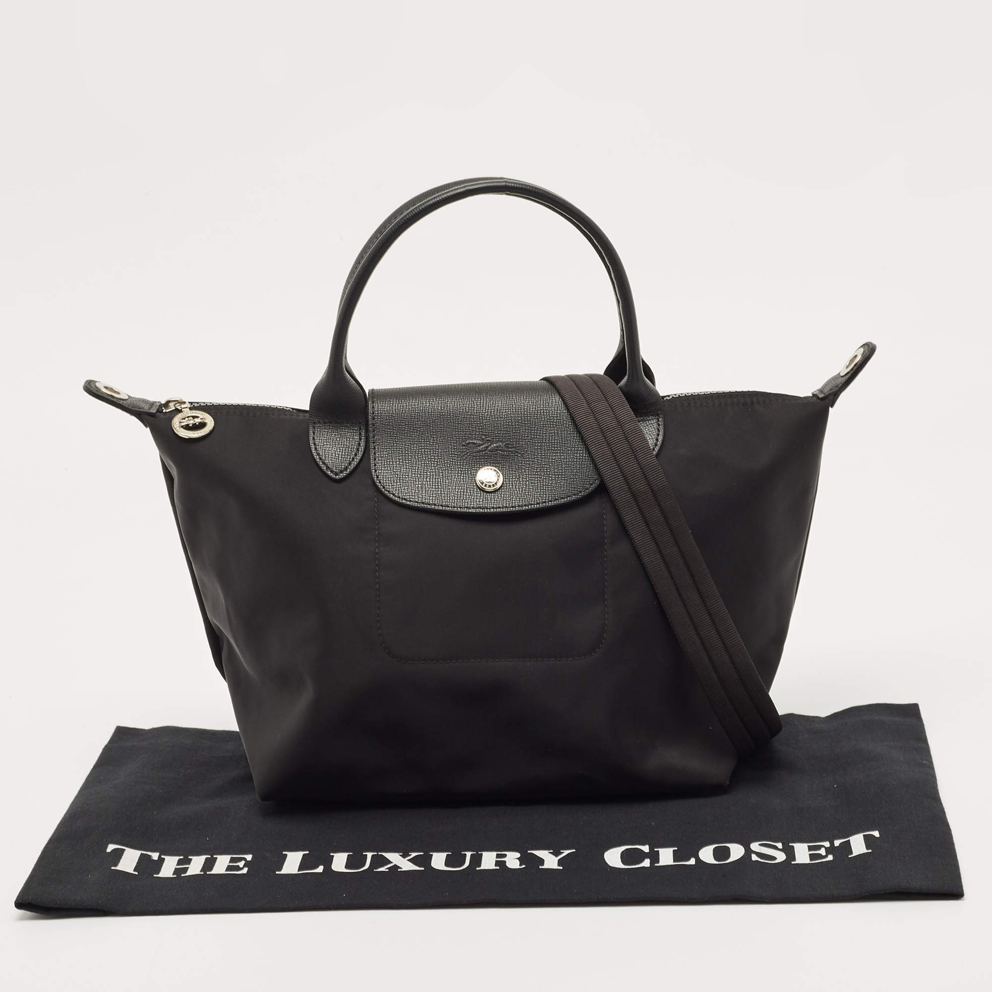 Longchamp le pliage small black hotsell