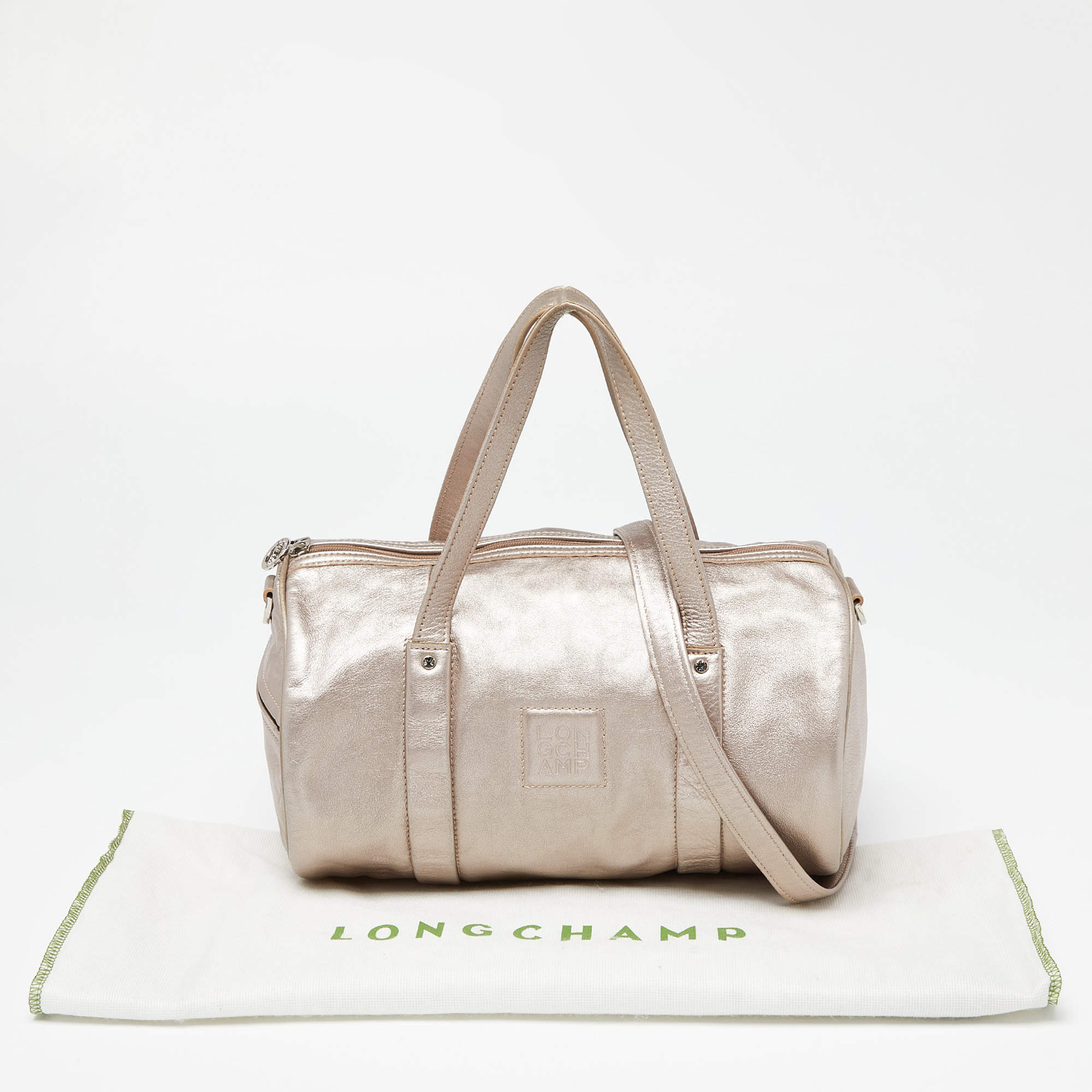 Longchamp metallic tote best sale