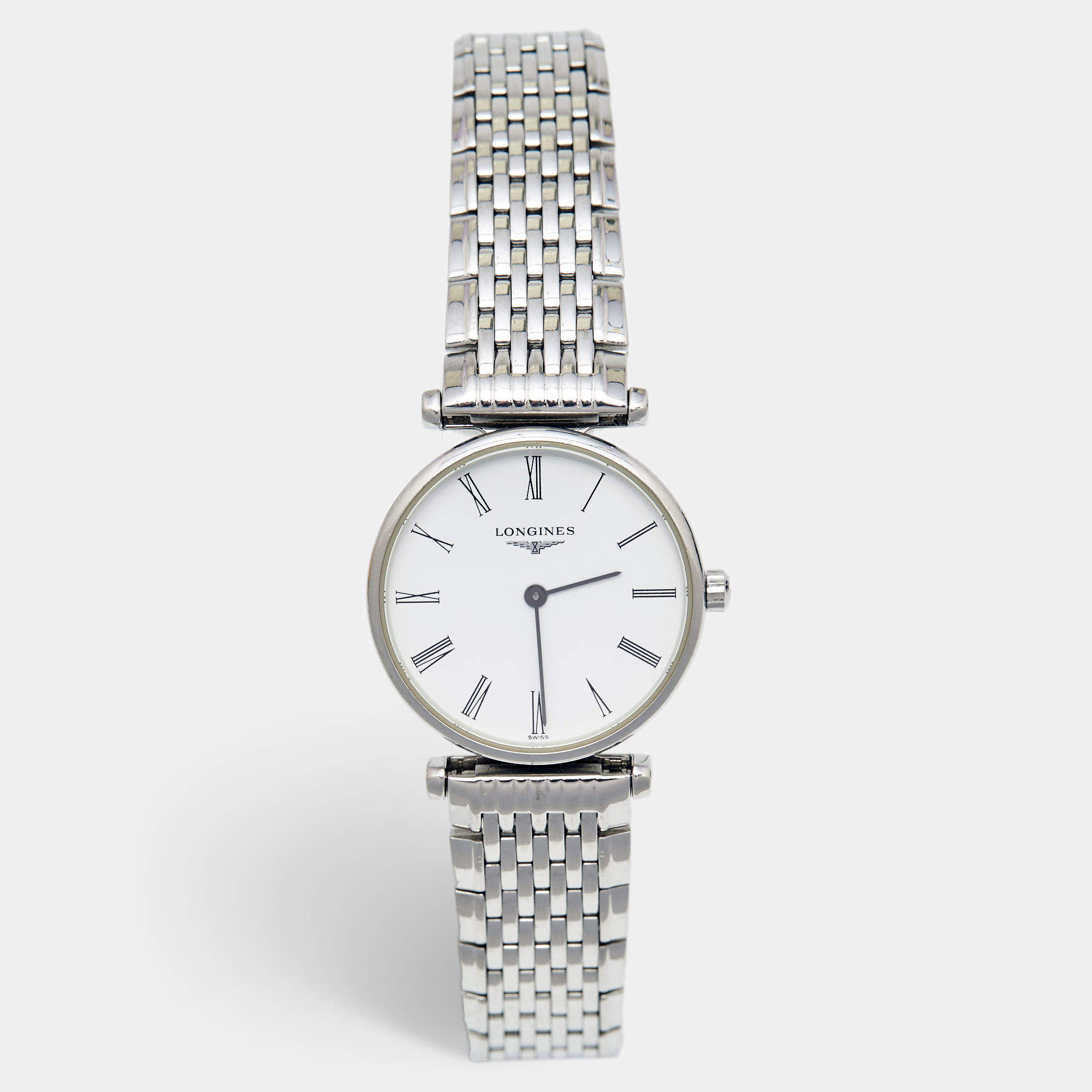 Longines White Stainless Steel La Grande Classique De Longines L4